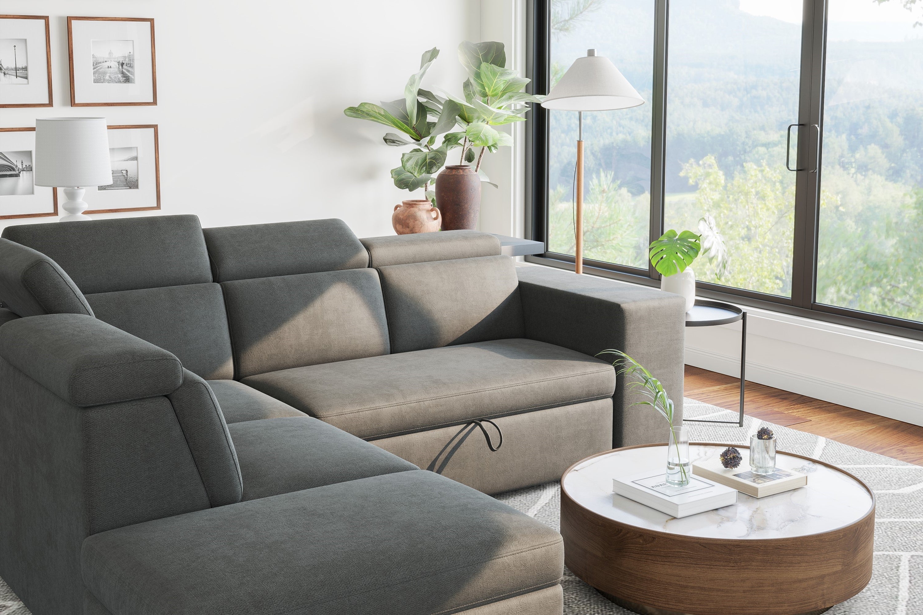 Finn Fabric Sectional Lounge Bed - Image 32