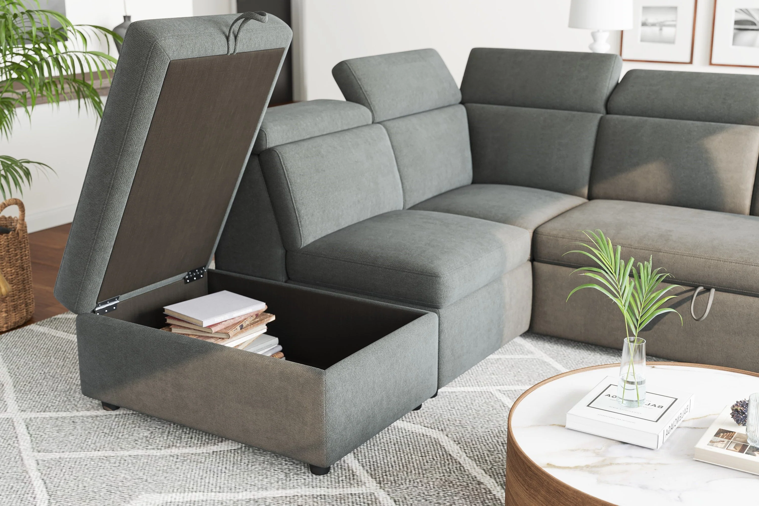 Finn Fabric Sectional Lounge Bed - Image 33