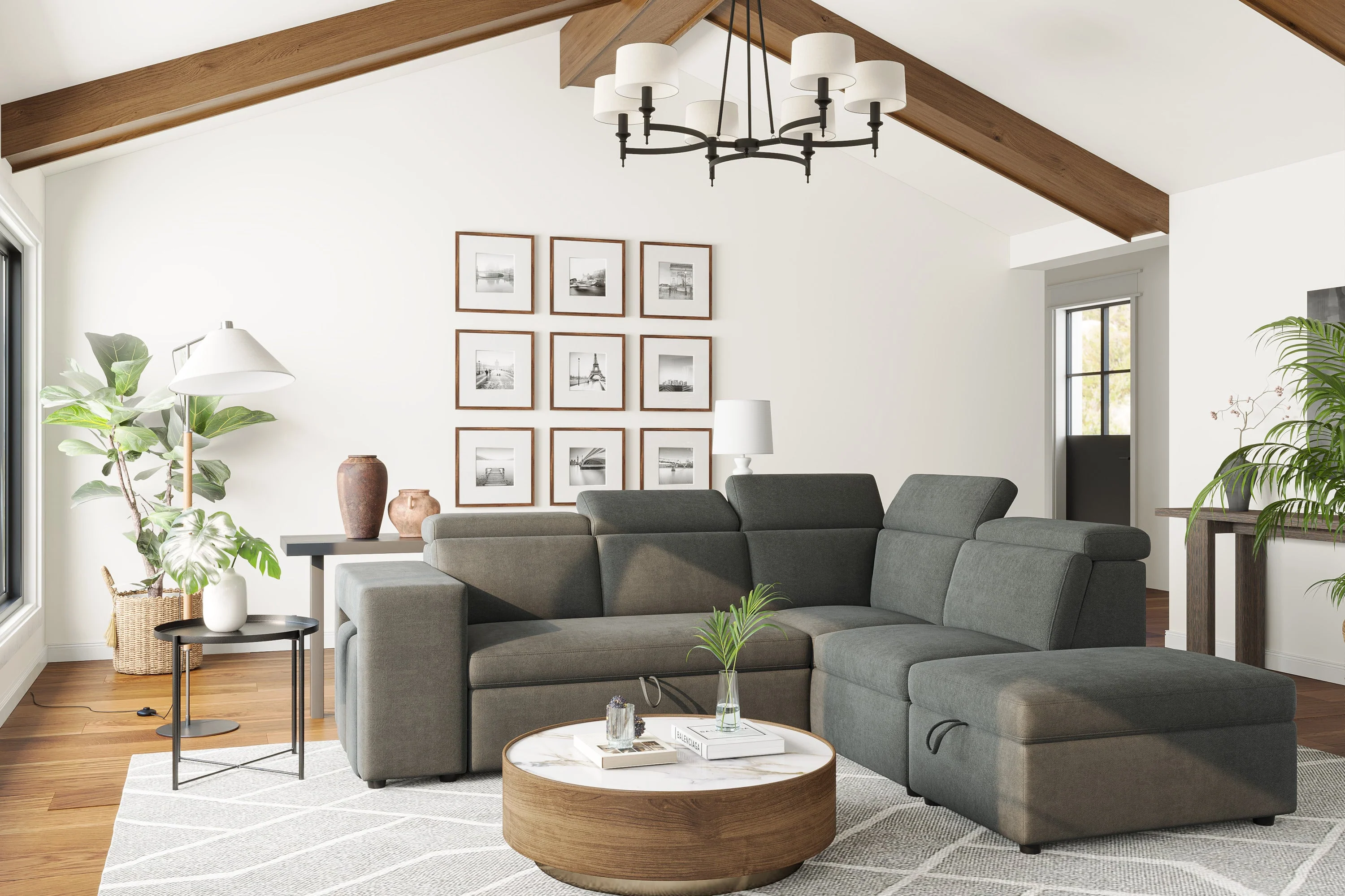 Finn Fabric Sectional Lounge Bed - Image 38