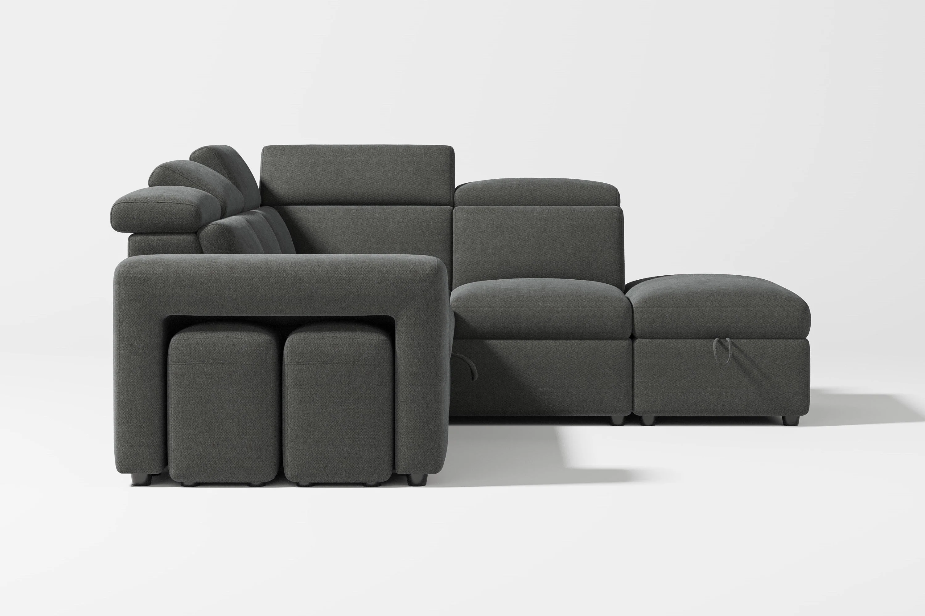 Finn Fabric Sectional Lounge Bed - Image 47