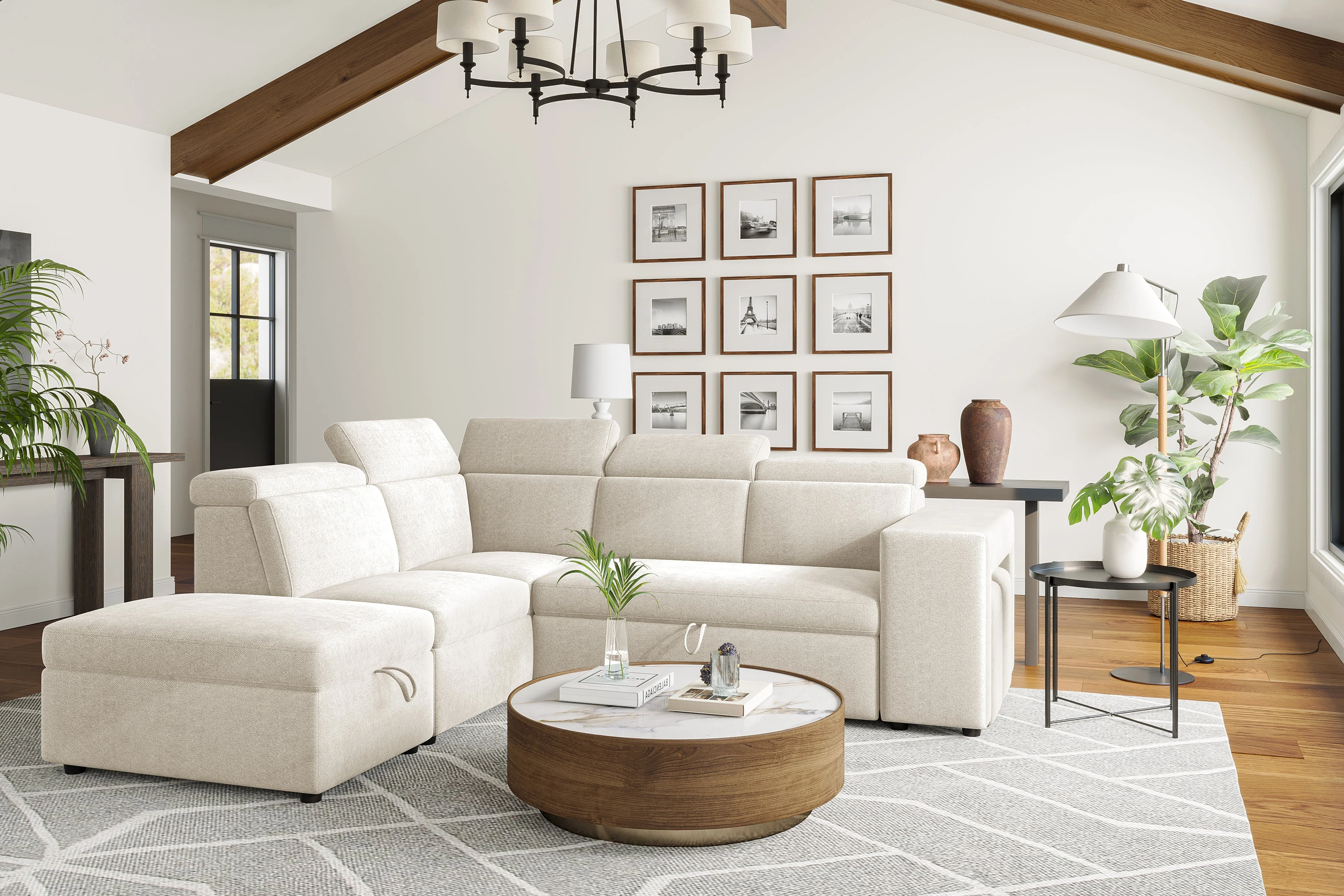 Finn Fabric Sectional Lounge Bed - Image 50