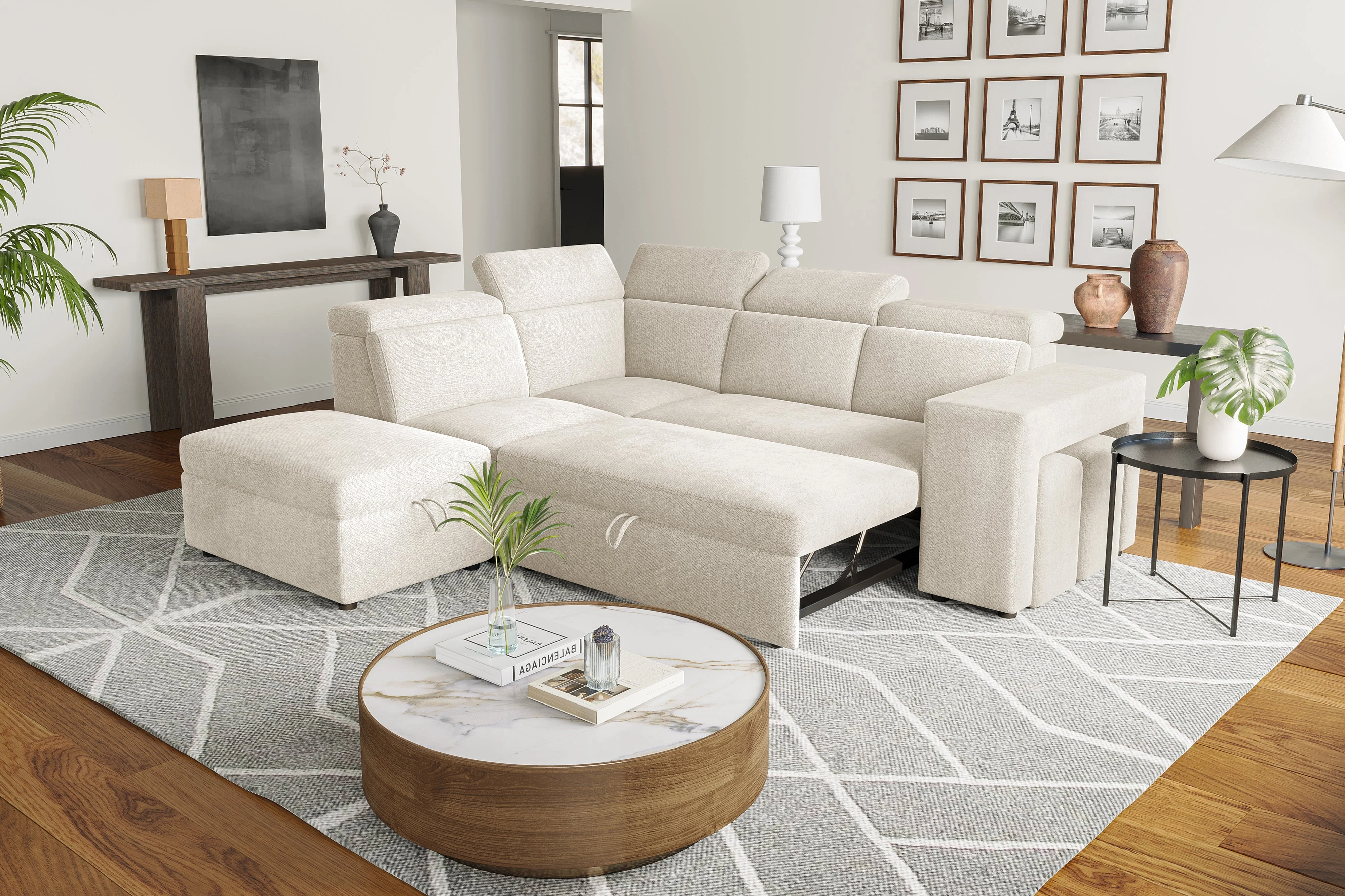 Finn Fabric Sectional Lounge Bed - Image 53