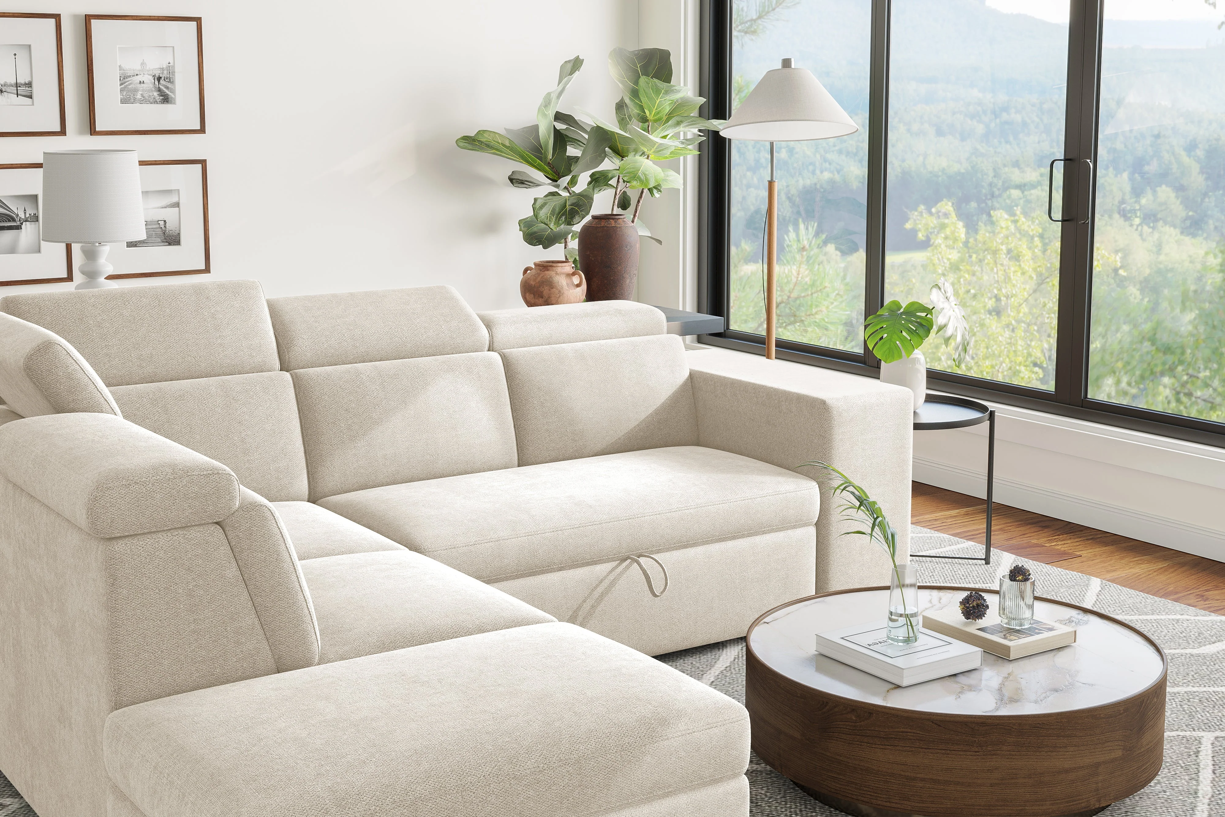 Finn Fabric Sectional Lounge Bed - Image 55