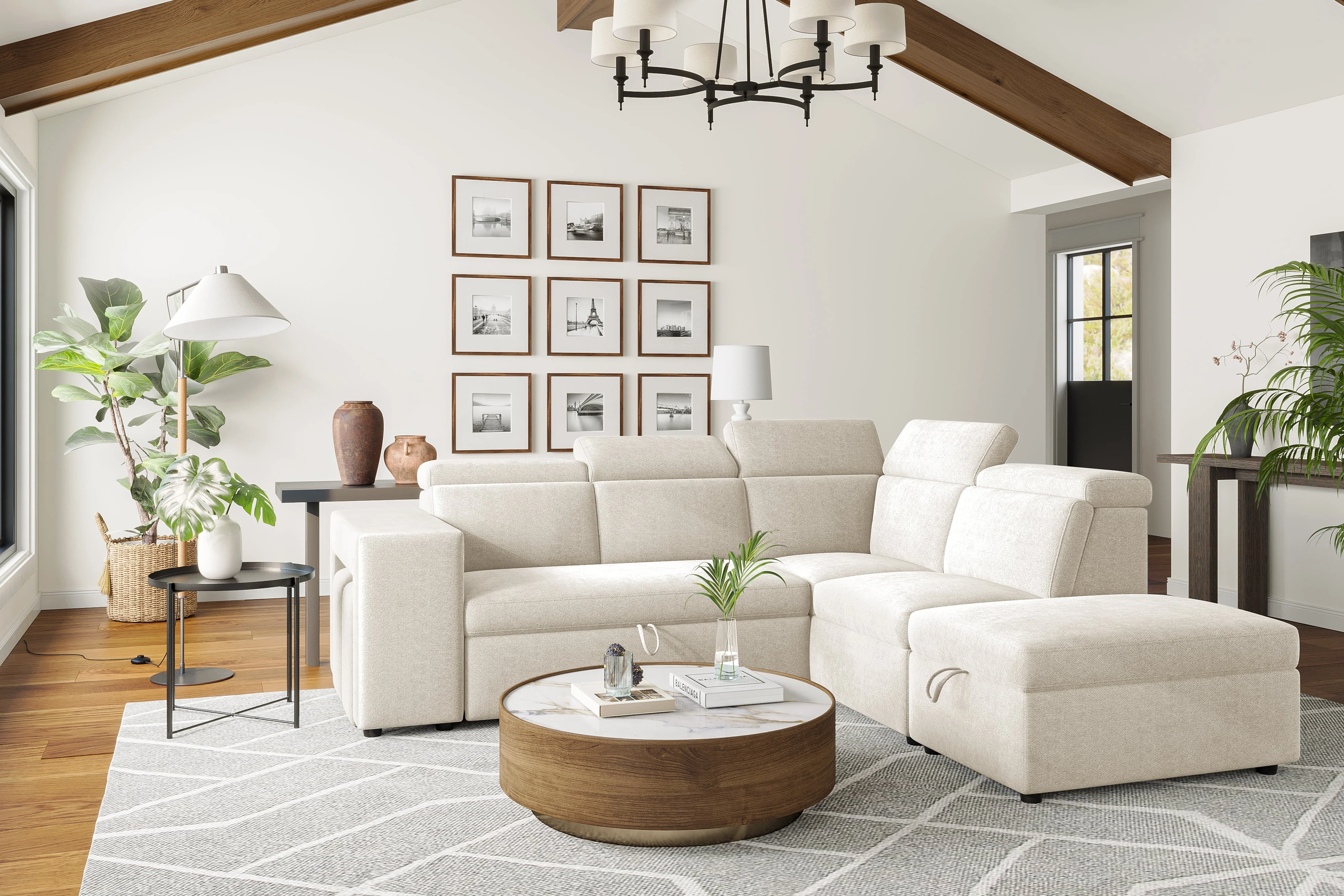 Finn Fabric Sectional Lounge Bed - Image 62