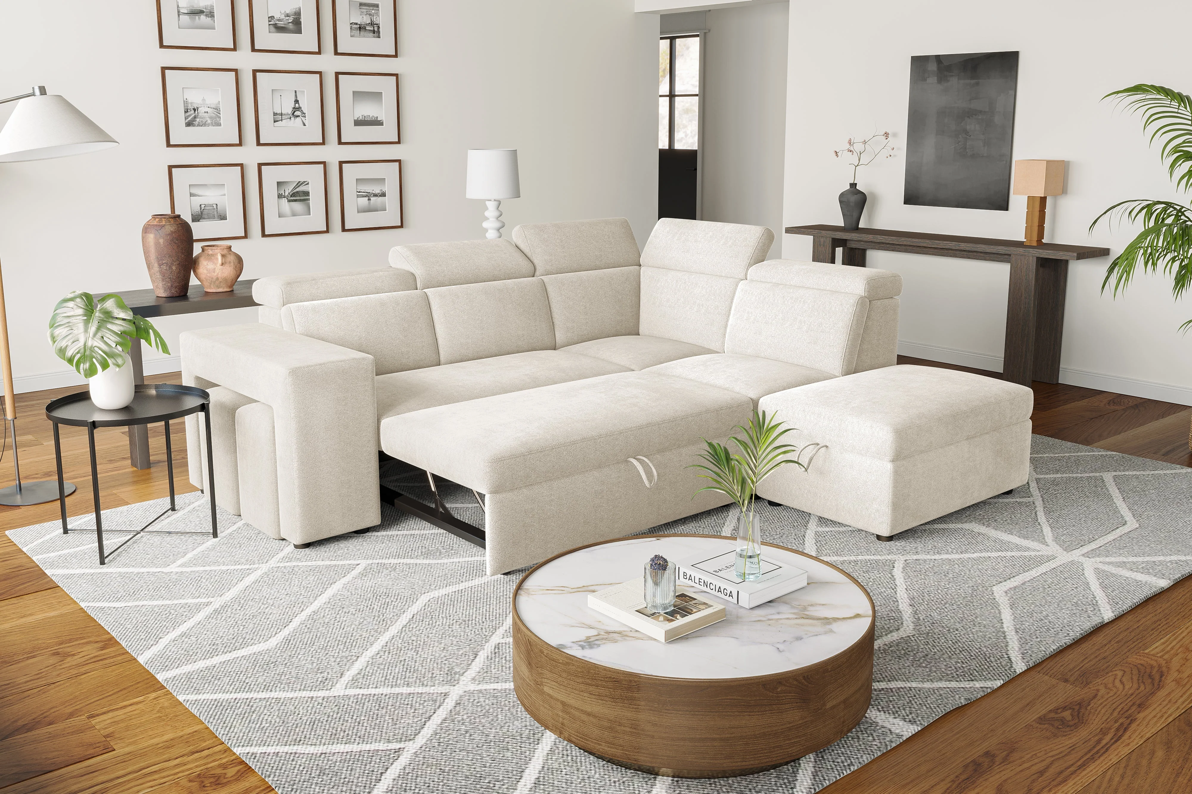 Finn Fabric Sectional Lounge Bed - Image 65