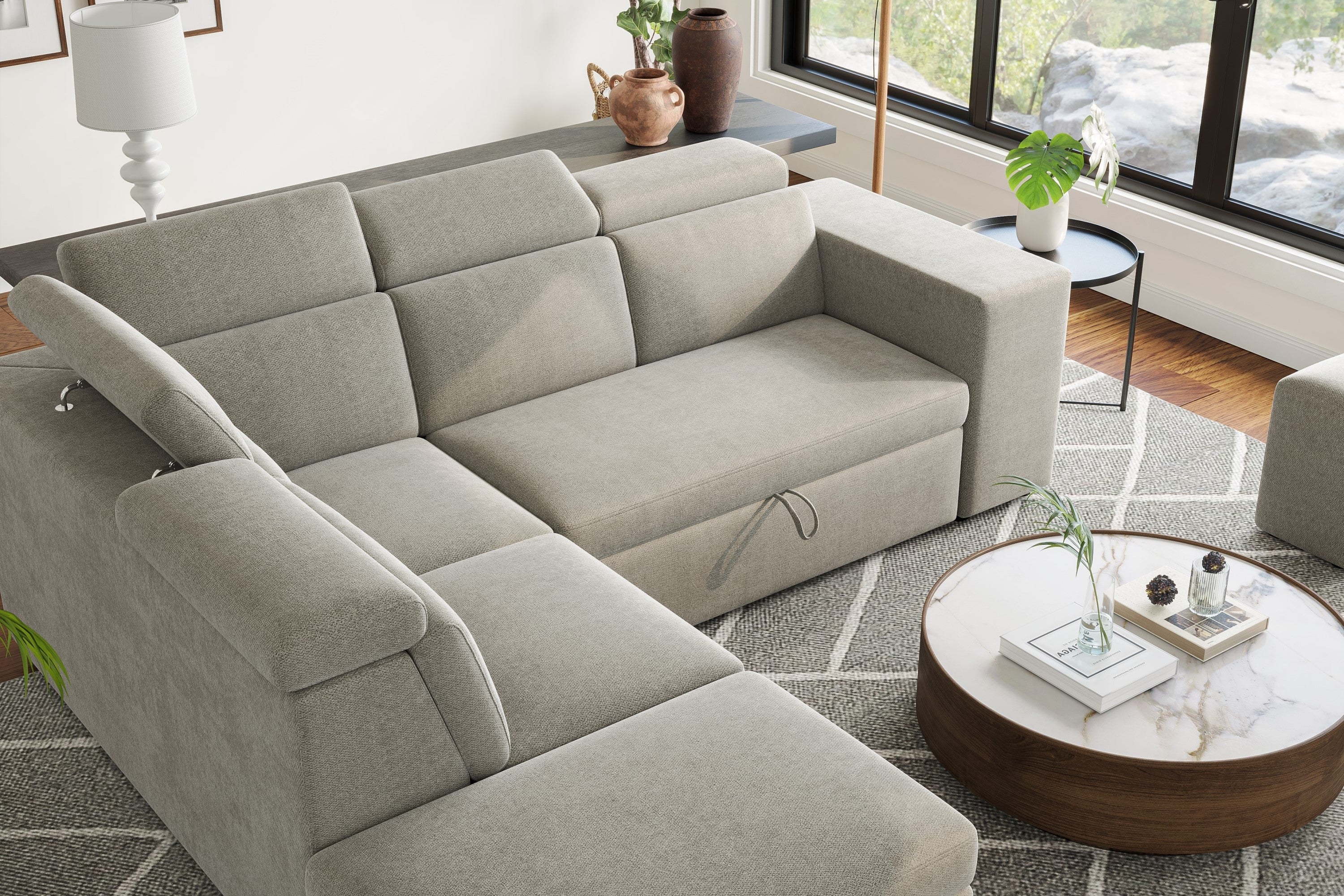 Finn Fabric Sectional Lounge Bed - Image 7