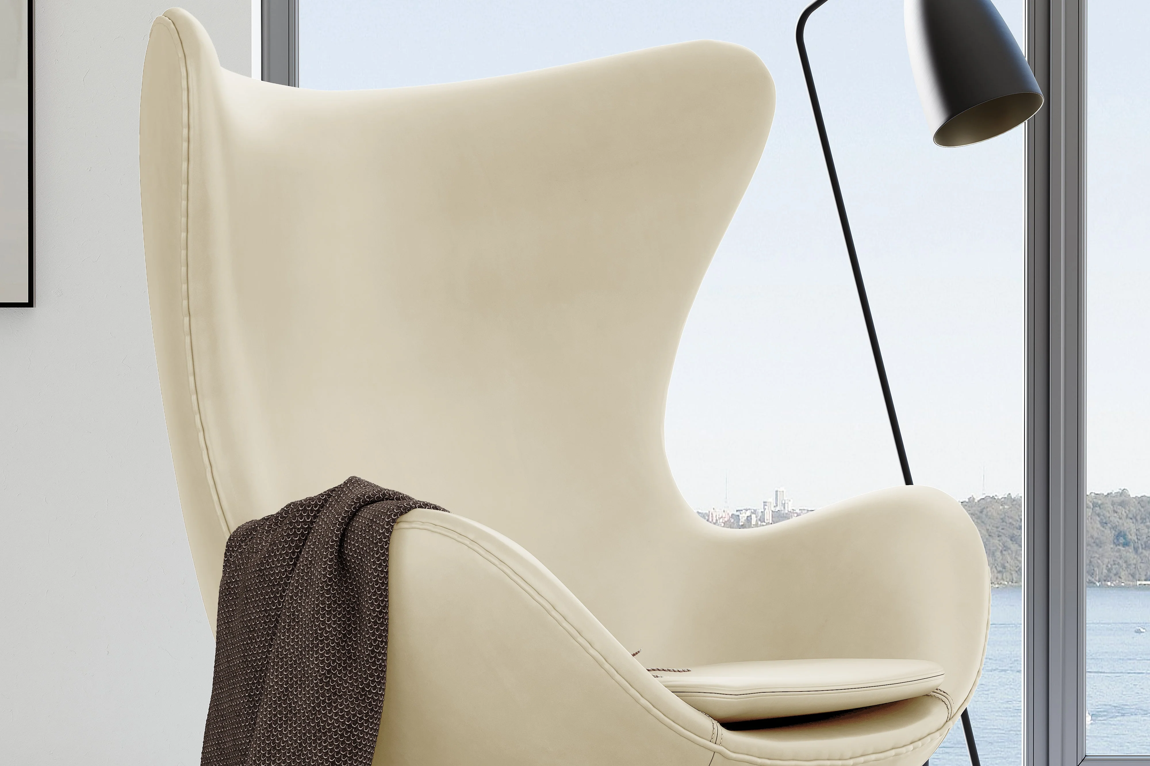 Finola Leather Accent Chair - Image 14