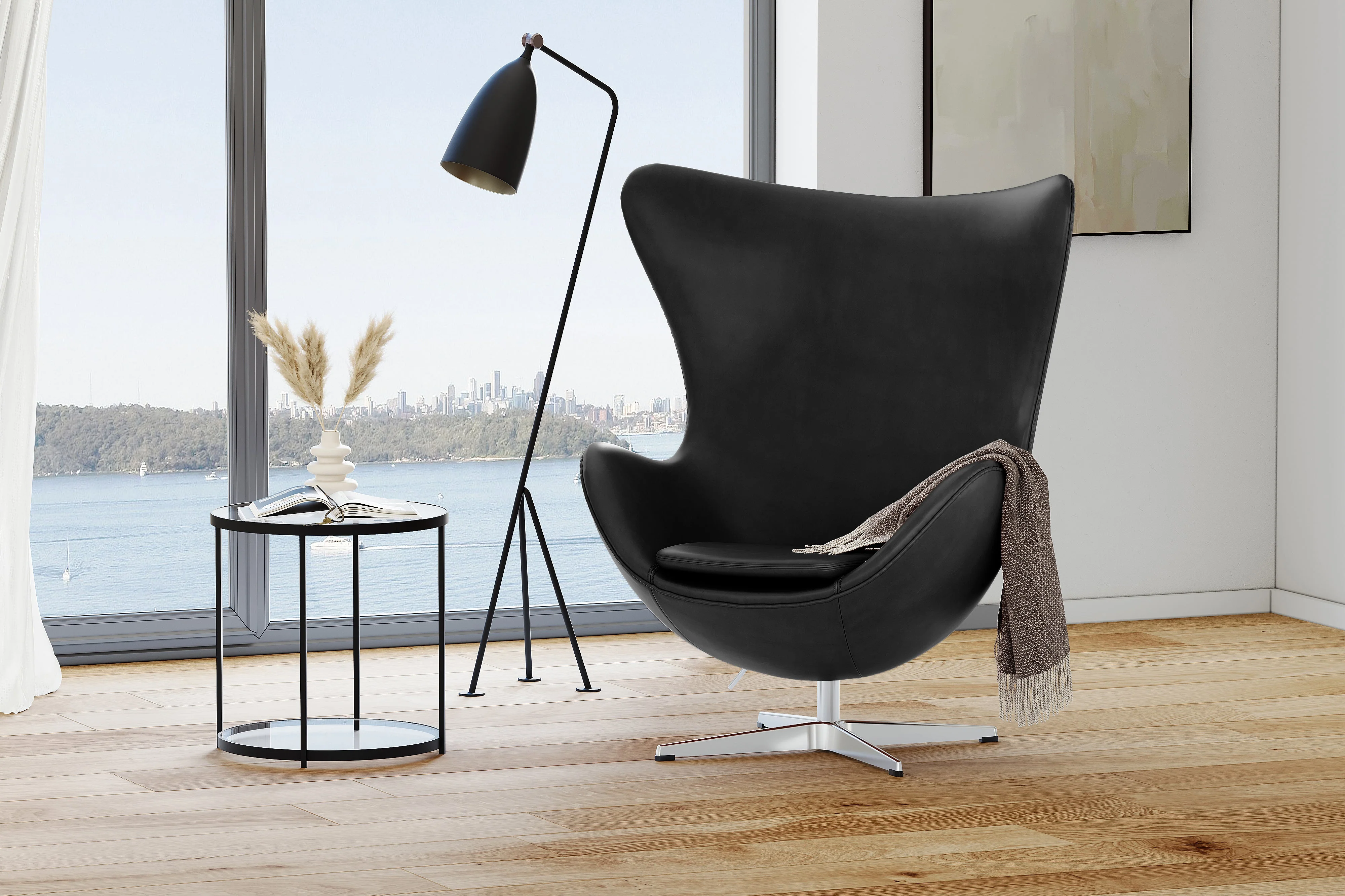 Finola Leather Accent Chair - Image 24