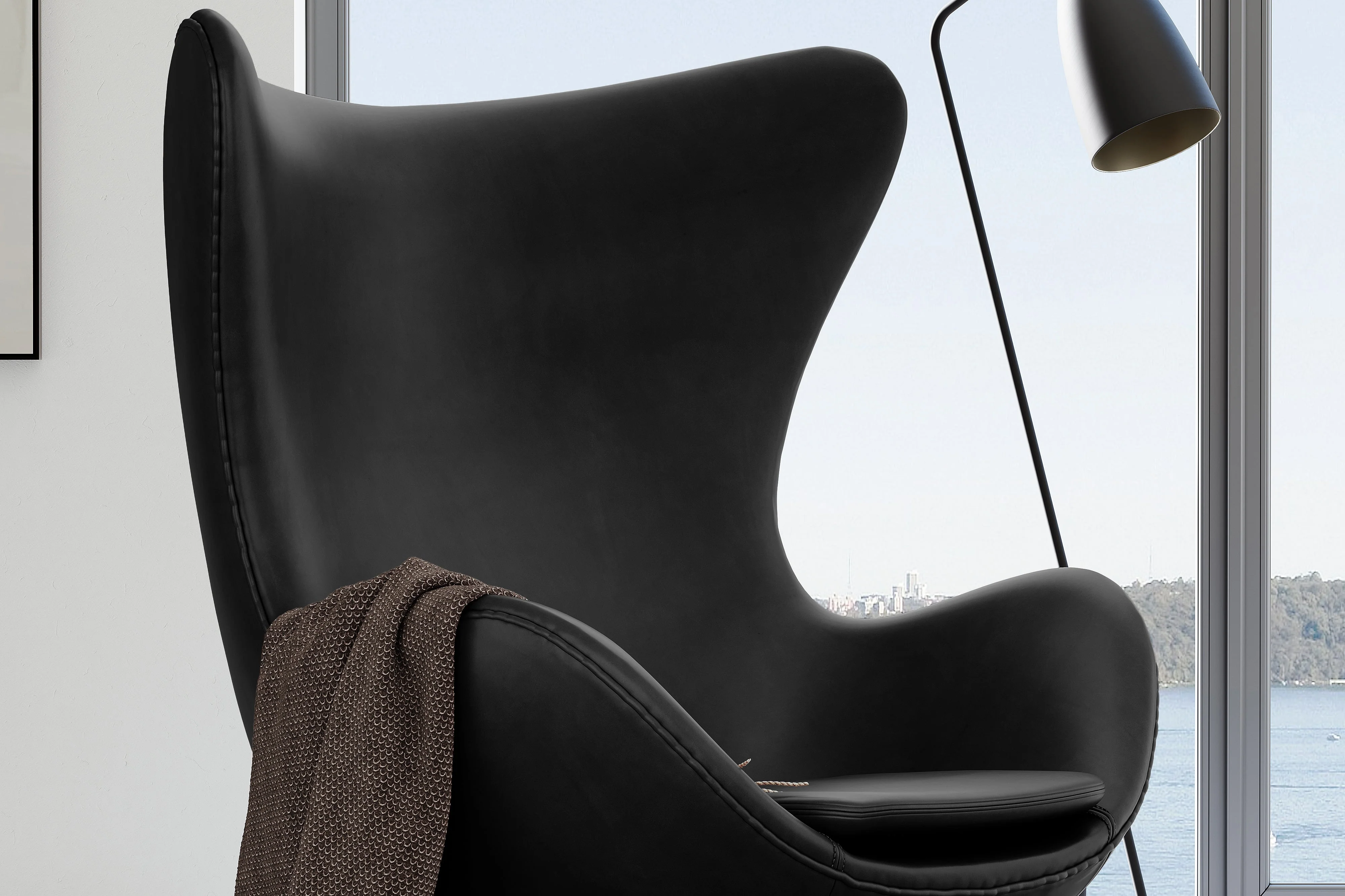 Finola Leather Accent Chair - Image 25