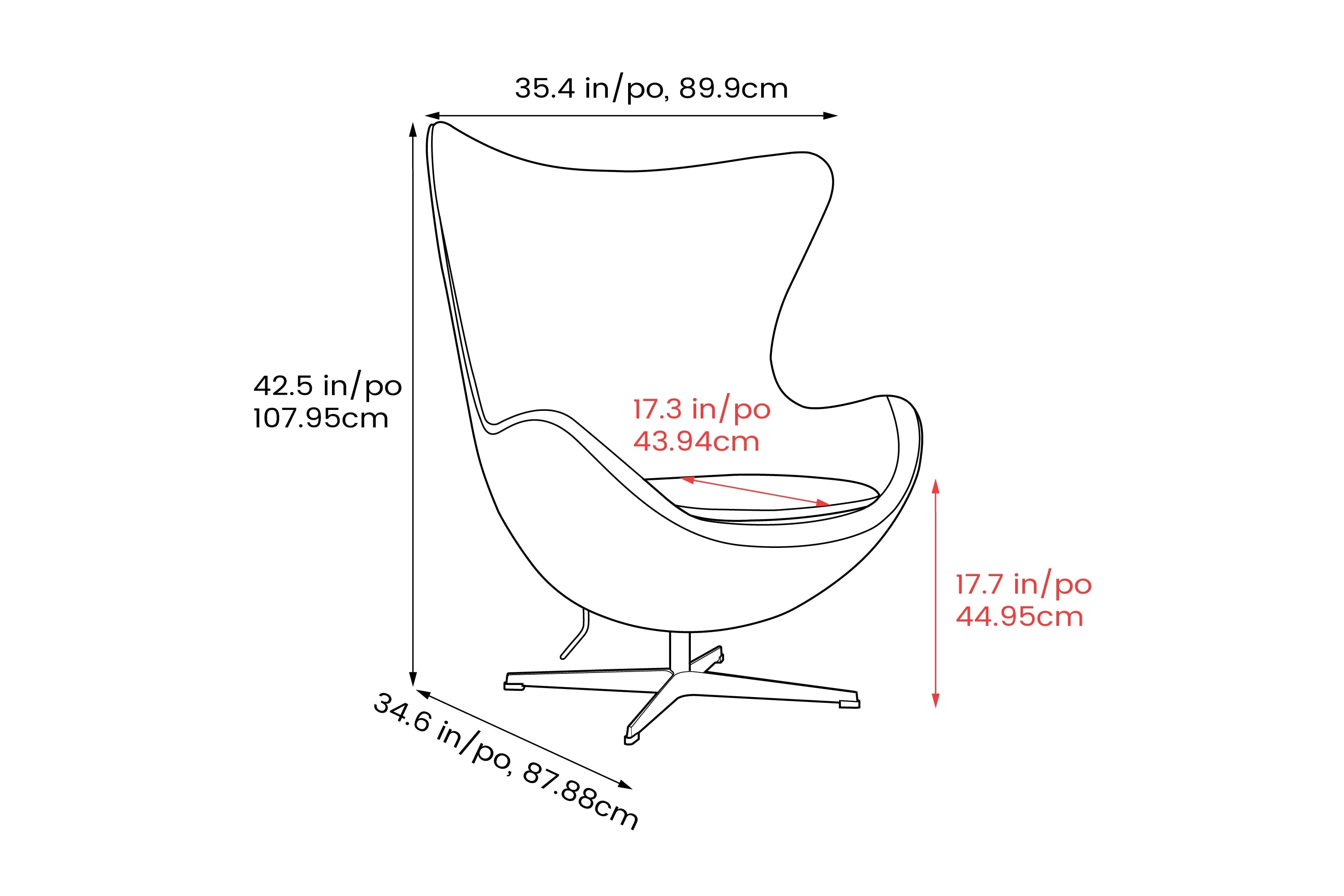Finola Leather Accent Chair - Image 3