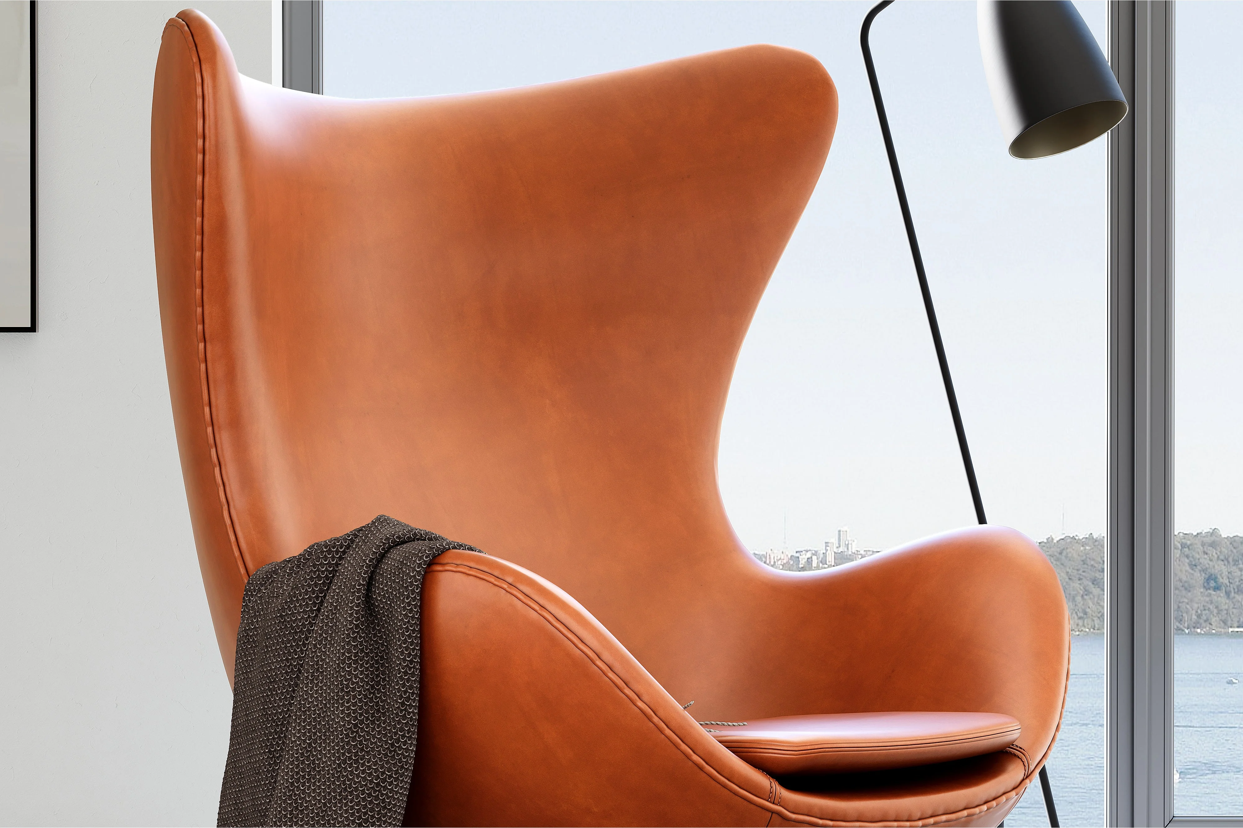 Finola Leather Accent Chair - Image 5