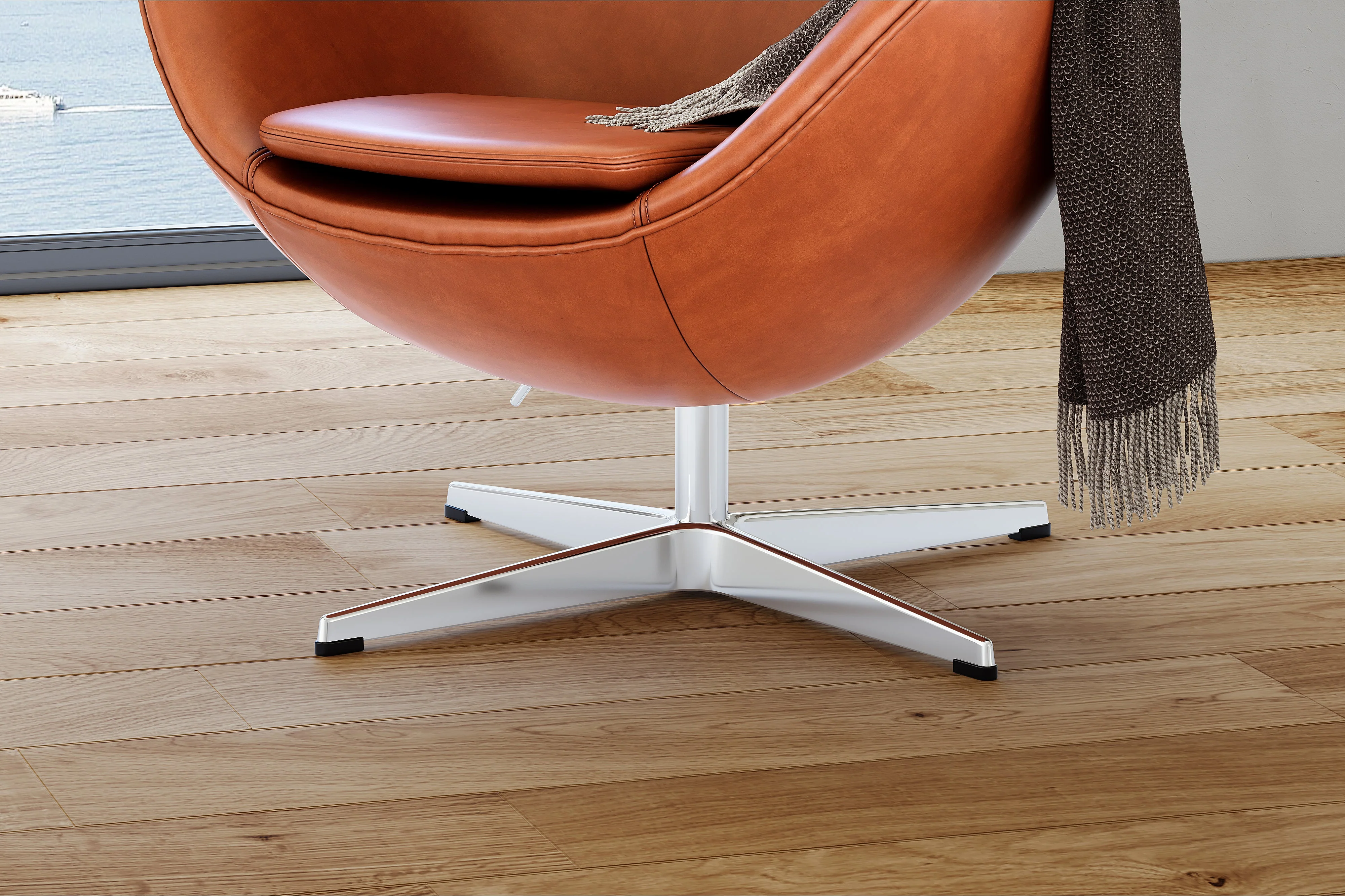 Finola Leather Accent Chair - Image 6
