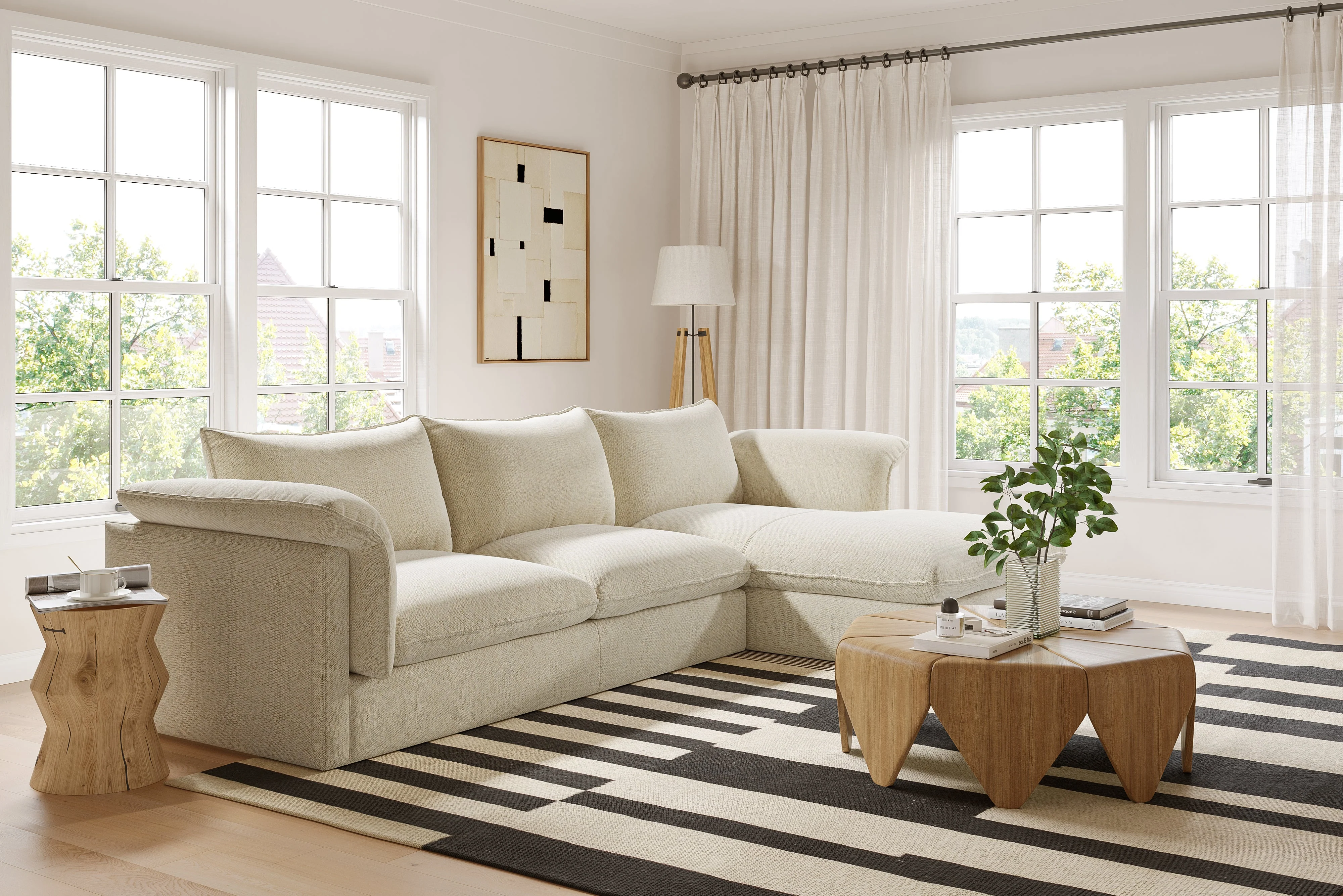 Frederick Fabric Sectional Lounge - Image 14