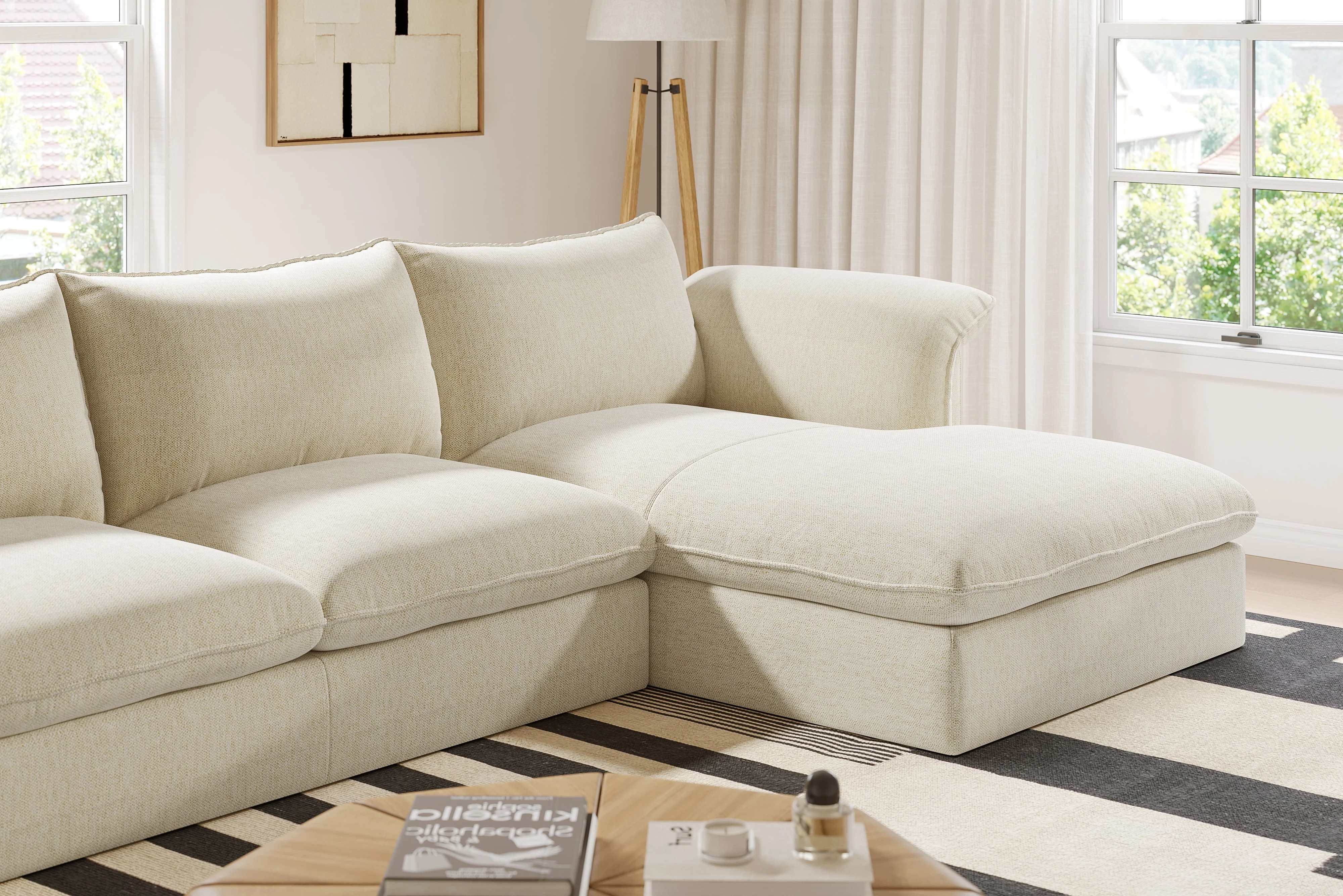 Frederick Fabric Sectional Lounge - Image 15
