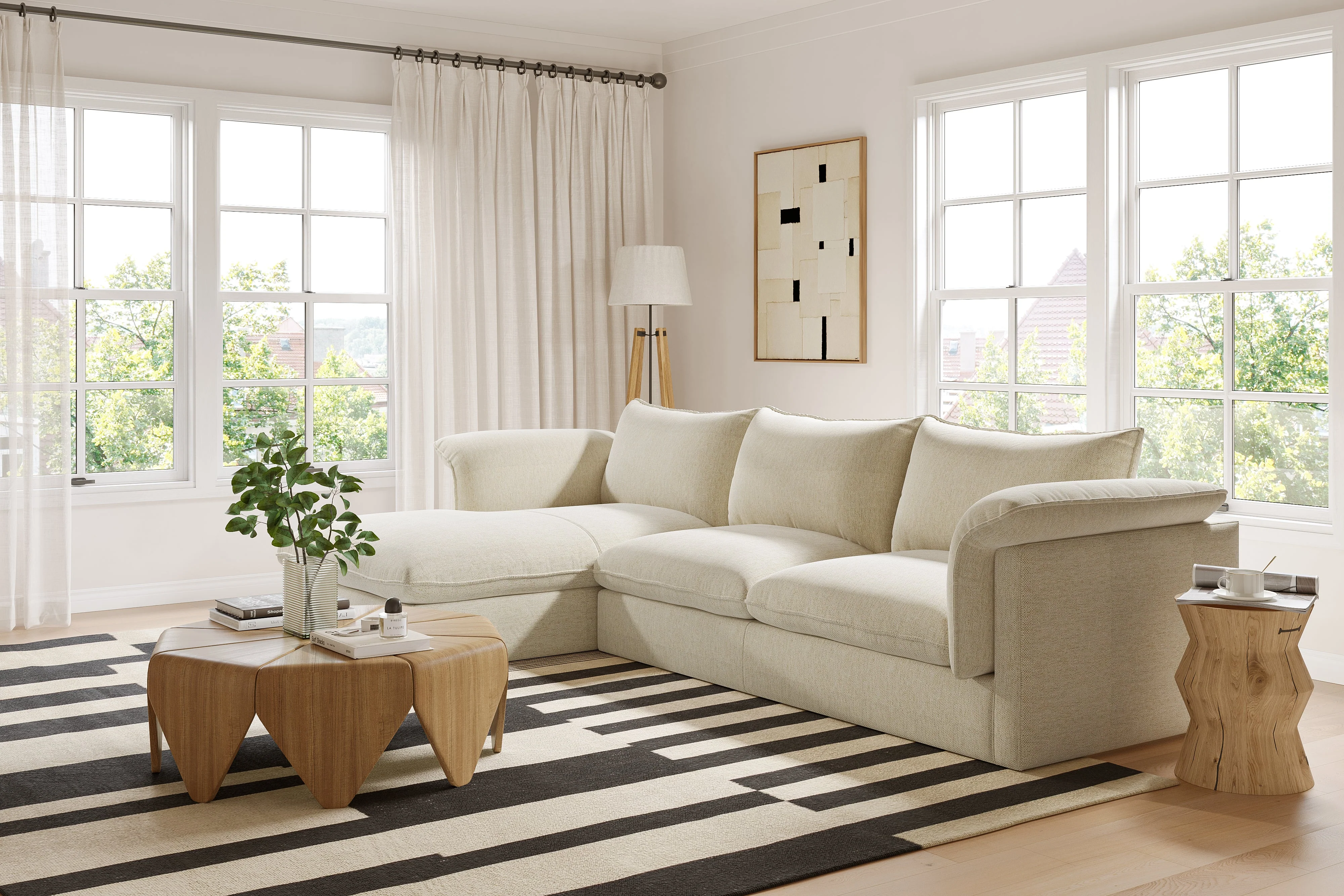 Frederick Fabric Sectional Lounge - Image 5