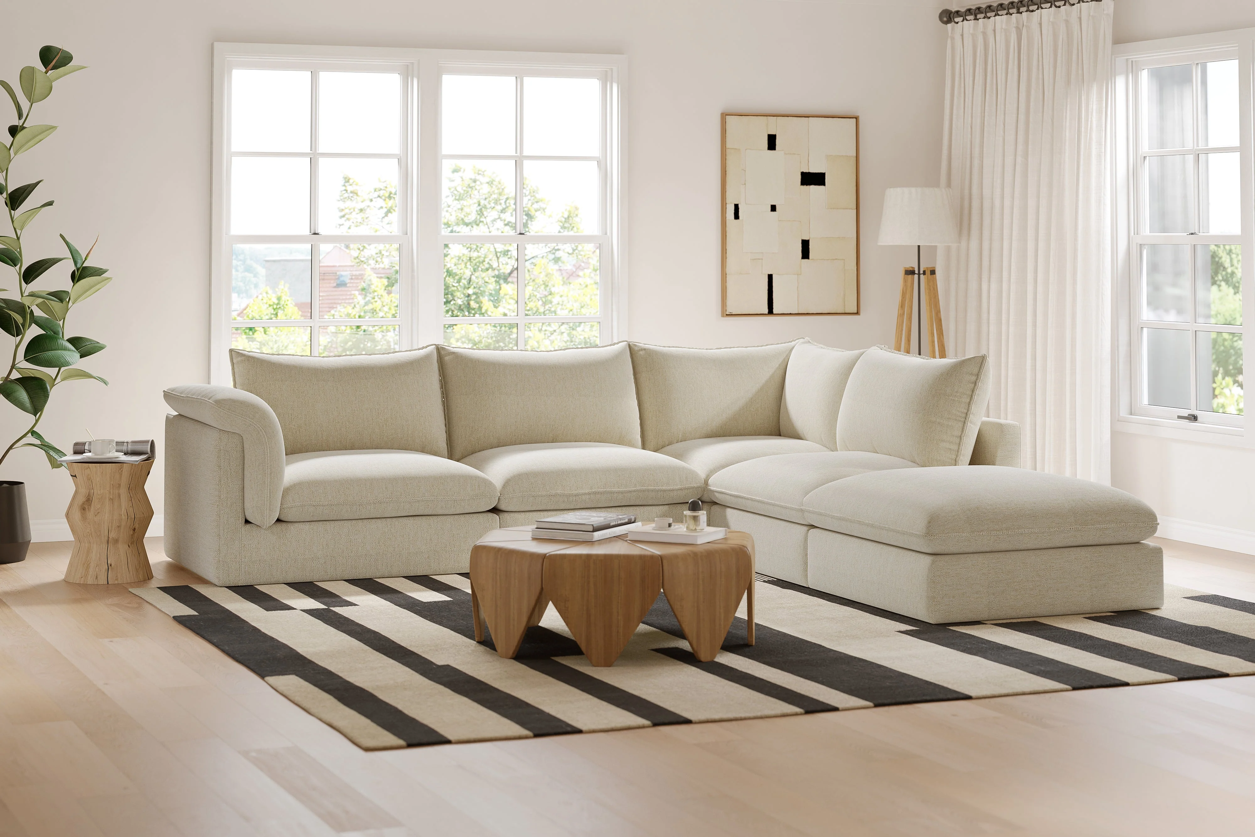Frederick Fabric Corner Sectional Lounge - Image 11