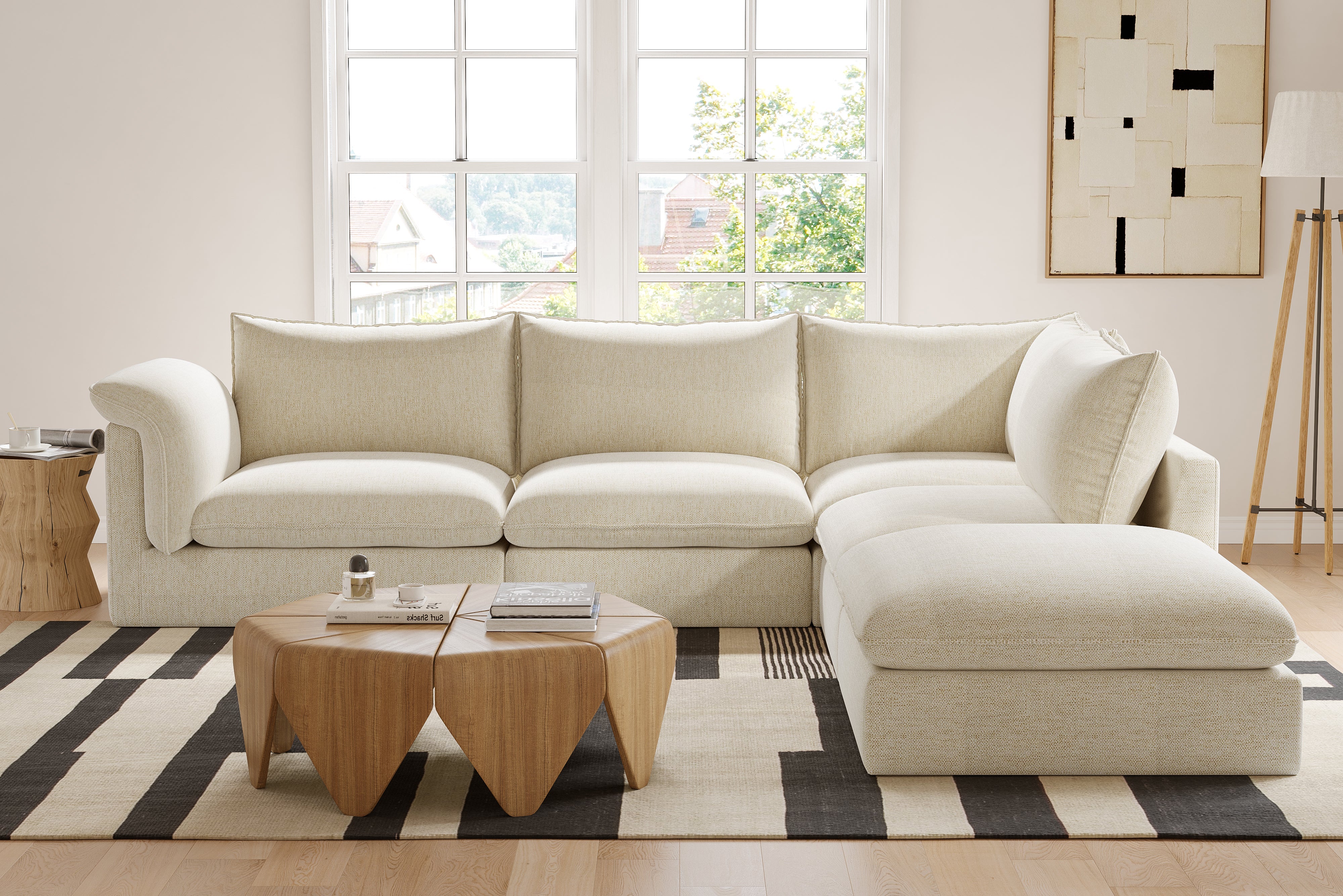 Frederick Fabric Corner Sectional Lounge - Image 14