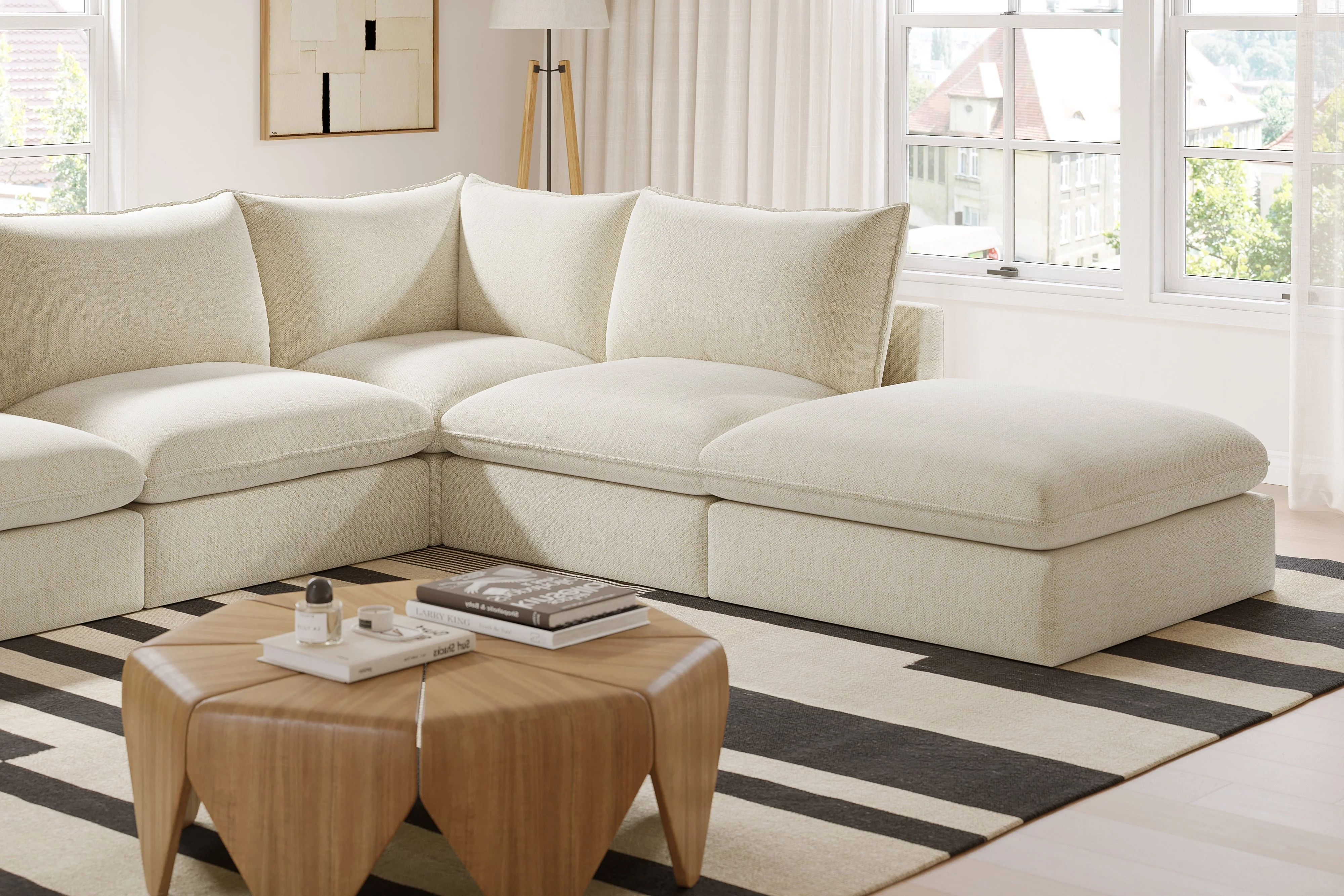 Frederick Fabric Corner Sectional Lounge - Image 15