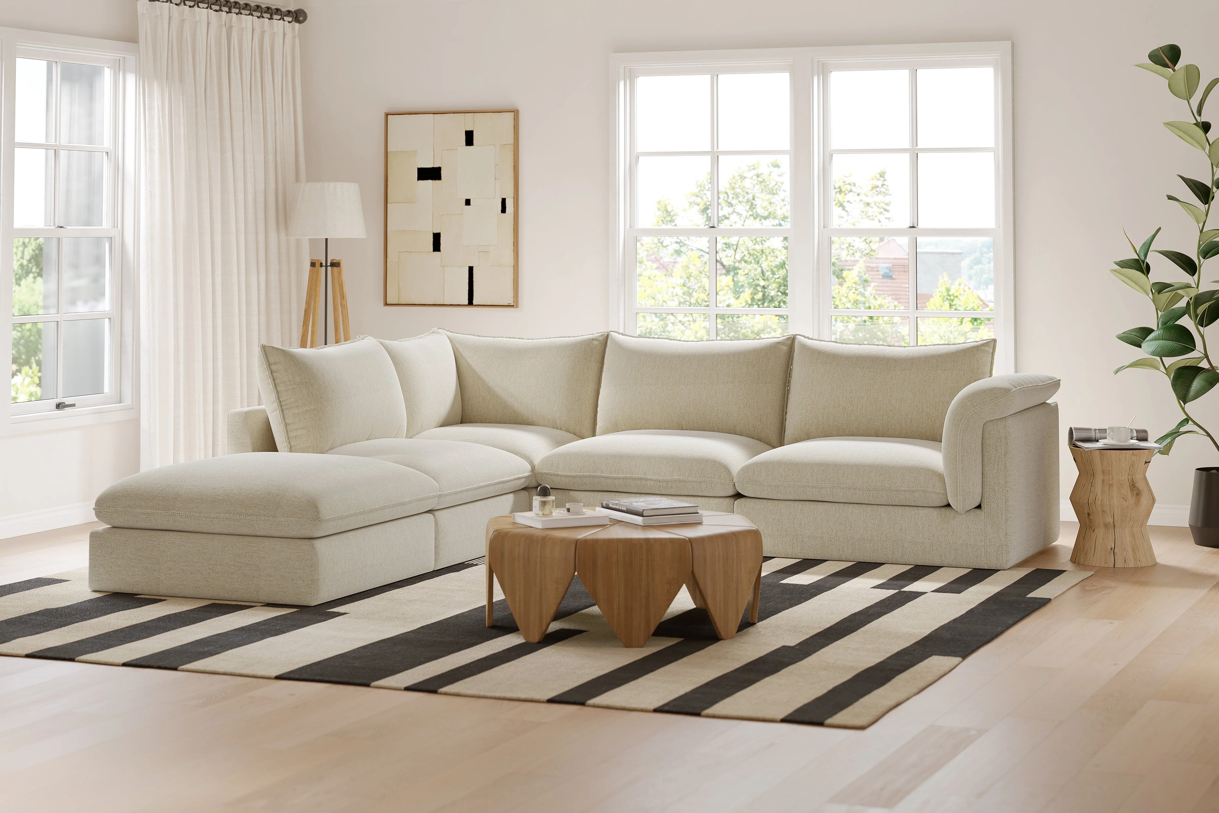 Frederick Fabric Corner Sectional Lounge - Image 2