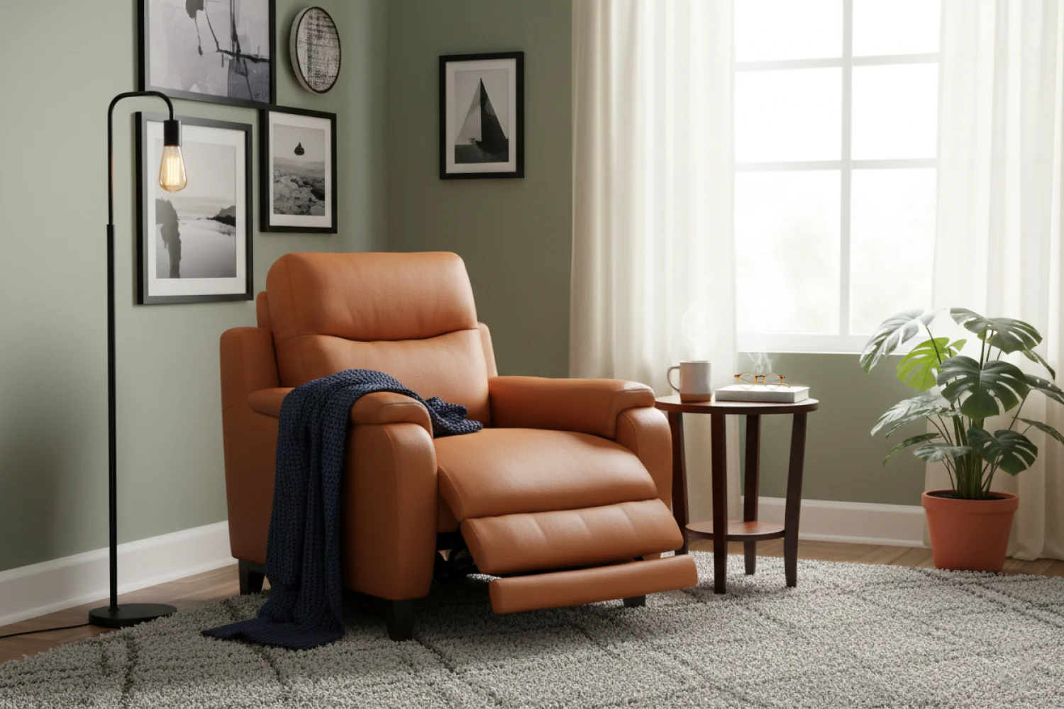 George Leather Recliner Seat - Image 9
