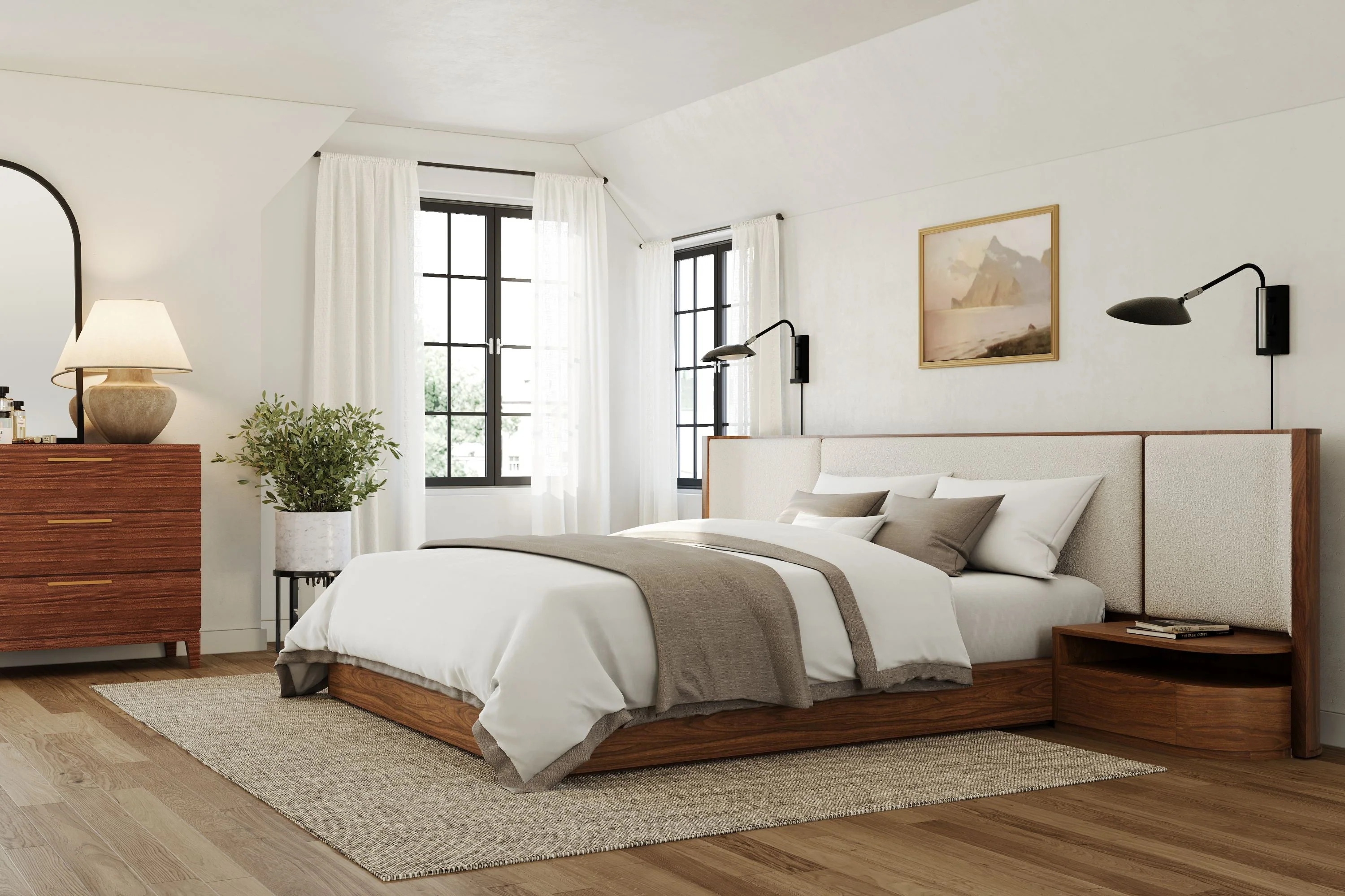 Gianna Wood Bed Frame - Image 10