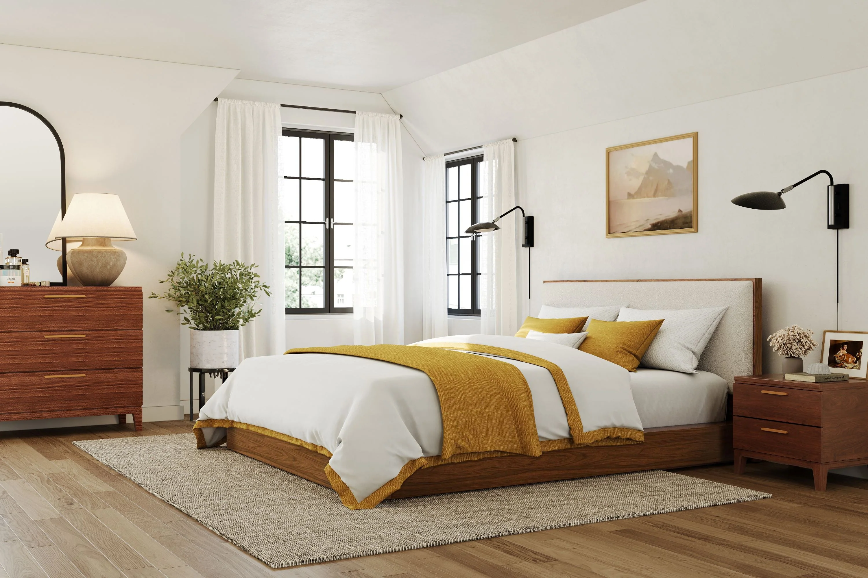 Gianna Wood Bed Frame - Image 29