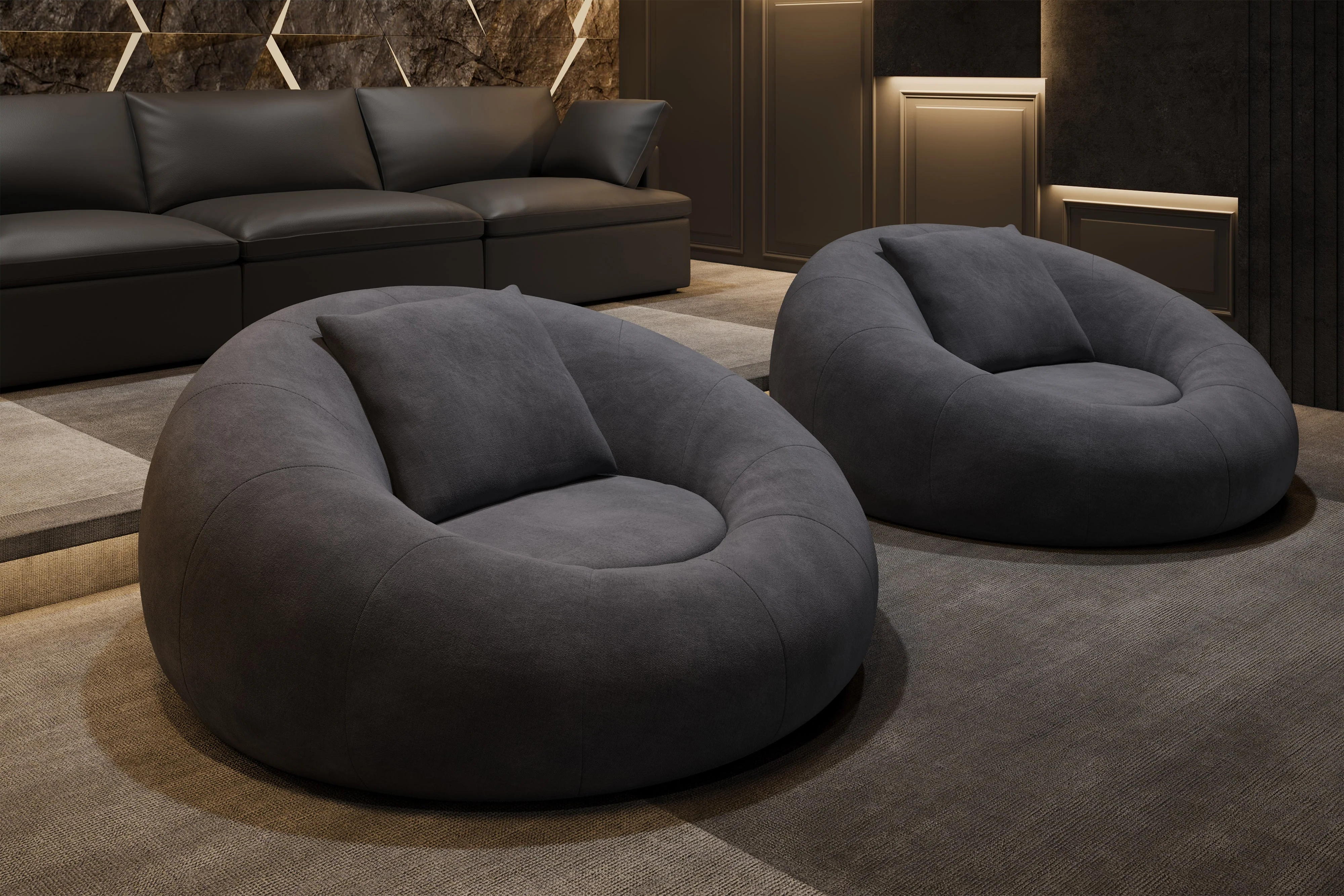 Grace Fabric Cuddle Seat with Footrest - Image 5