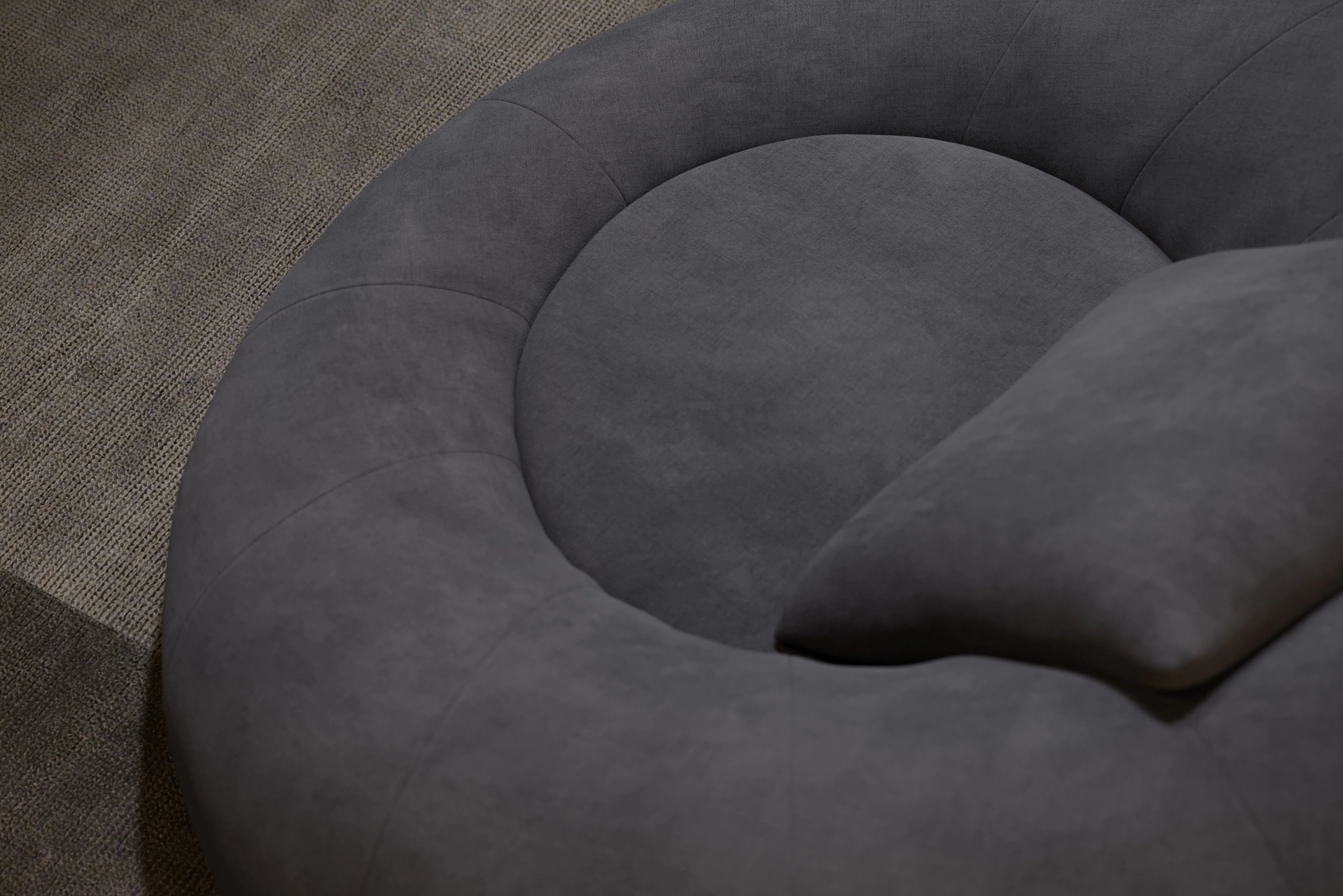 Grace Fabric Cuddle Seat with Footrest - Image 6