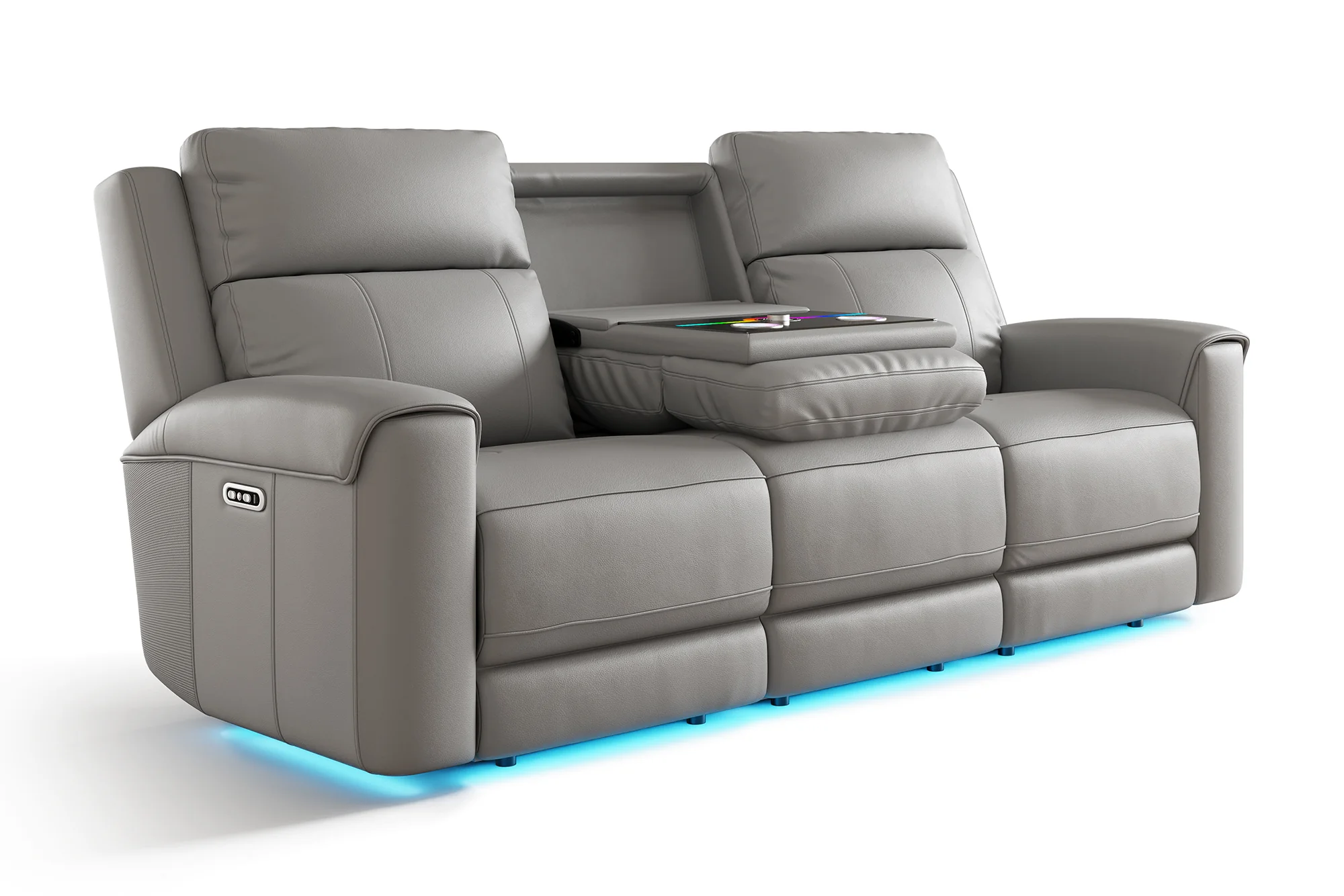 Harbour Immersive Audio Leather Dual Recliner Lounge with Heat & Massage & Ventilation