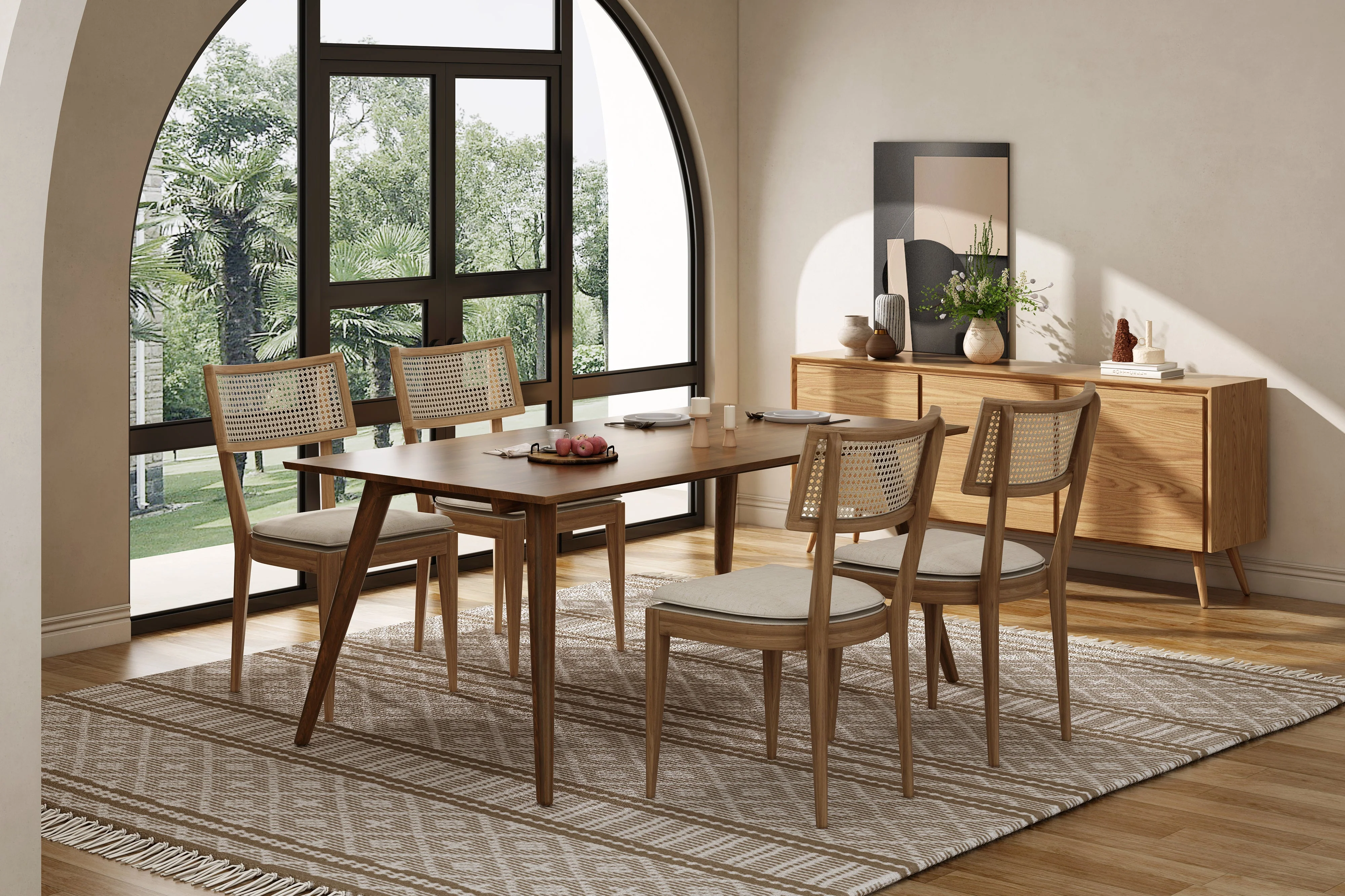 Harper Woven Cane Dining Chair (Set of 2) - Image 8