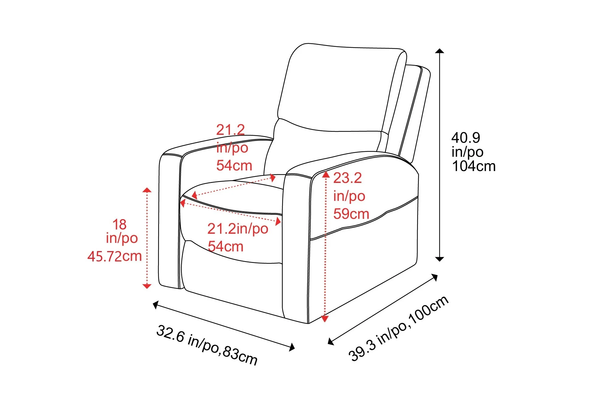 Hector Leather Power Lift Recliner Chair with Heat & Massage - Image 22
