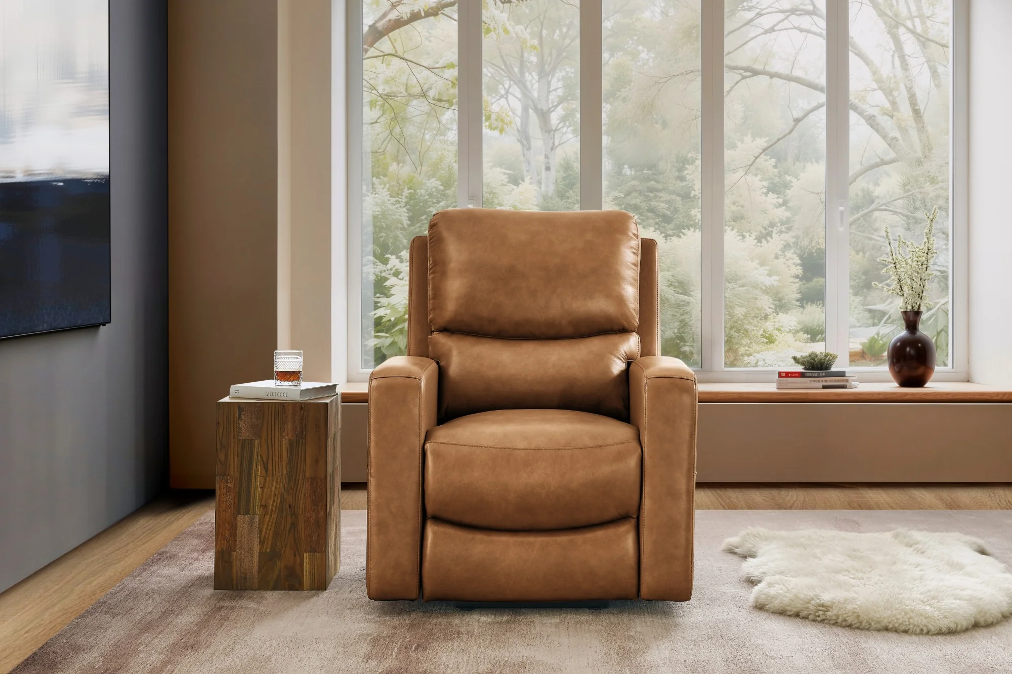 Hector Leather Power Lift Recliner Chair with Heat & Massage - Image 25