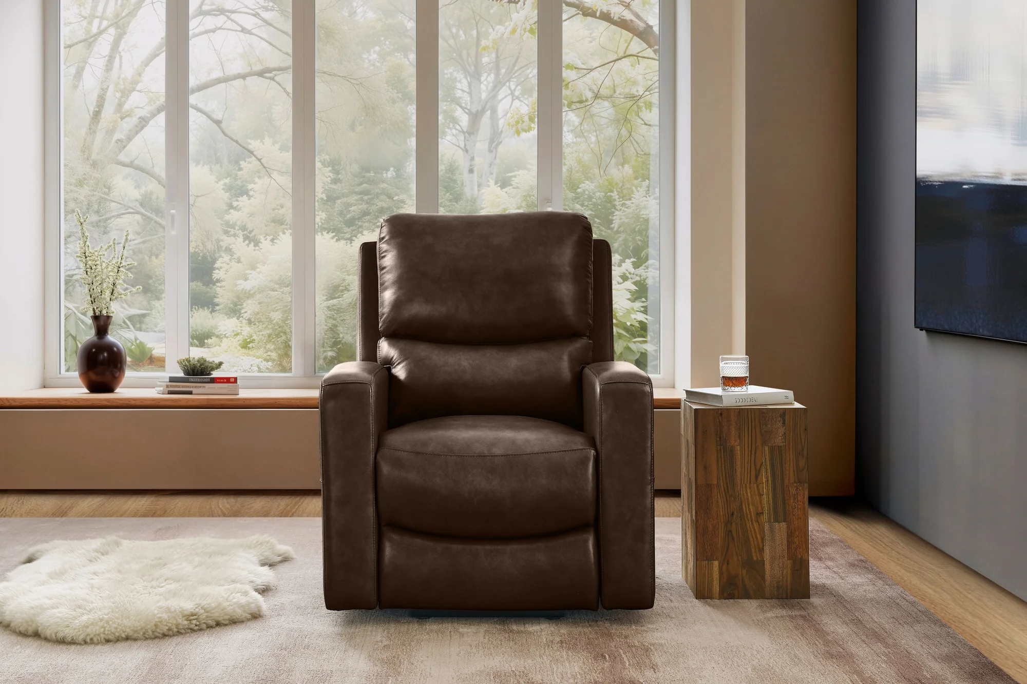 Hector Leather Power Lift Recliner Chair with Heat & Massage - Image 6