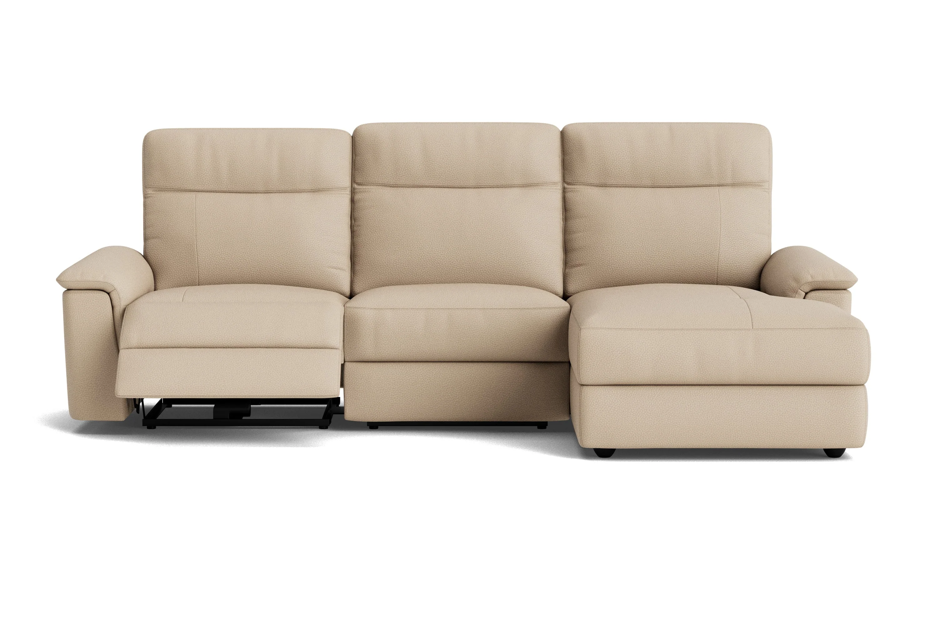 Heidi Leather Recliner Sectional Lounge - Image 4