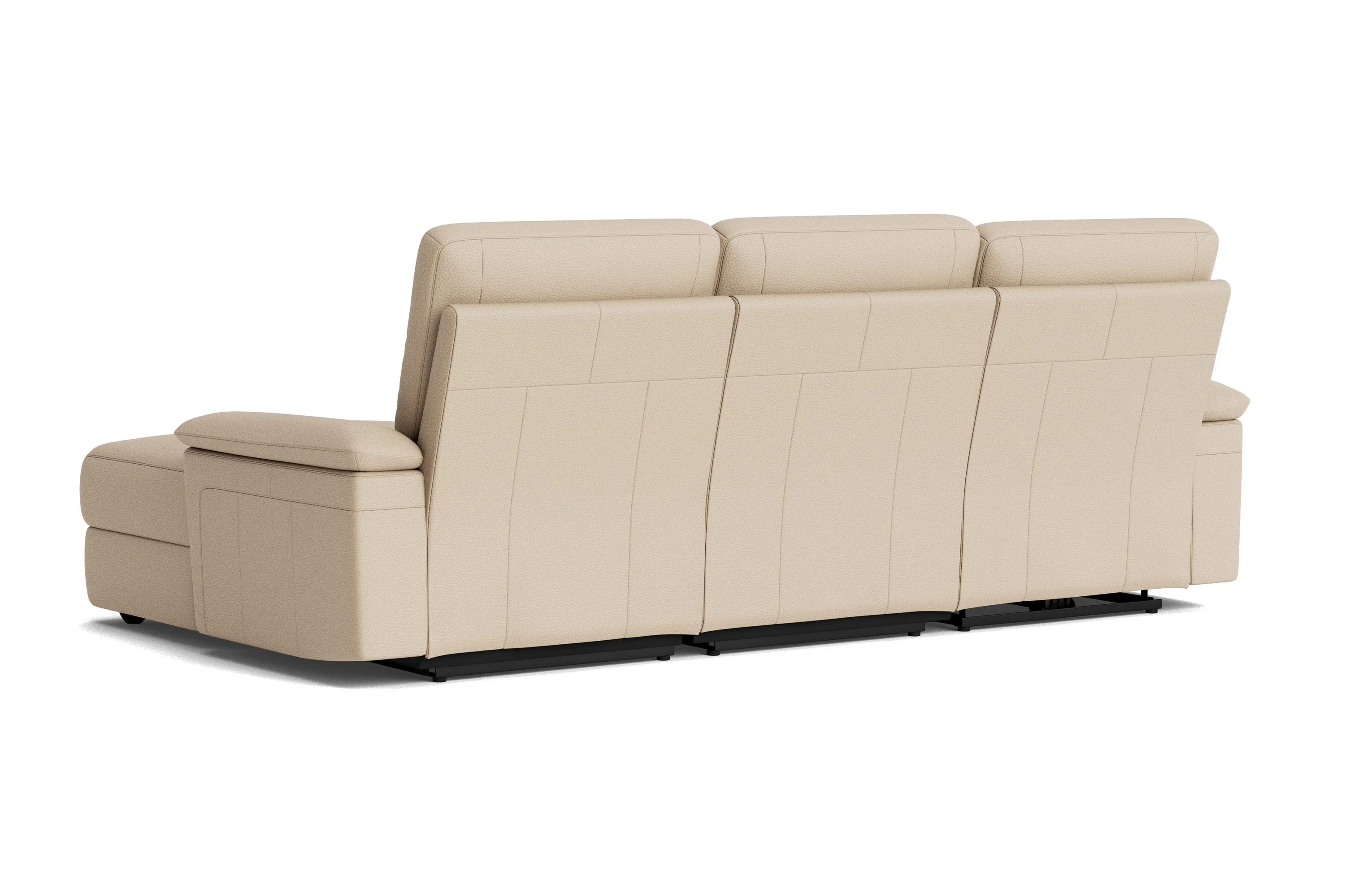 Heidi Leather Recliner Sectional Lounge - Image 6