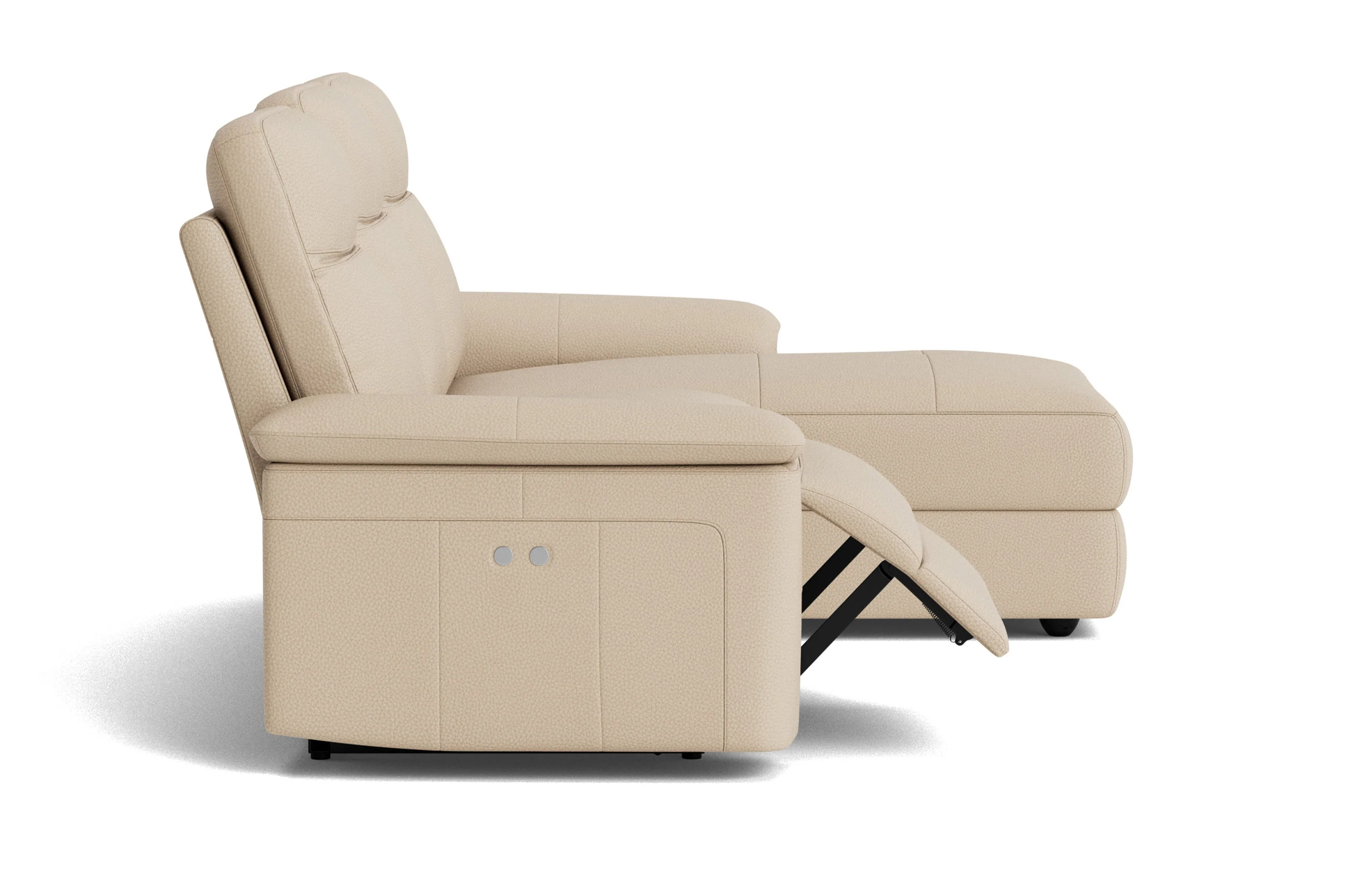 Heidi Leather Recliner Sectional Lounge - Image 7