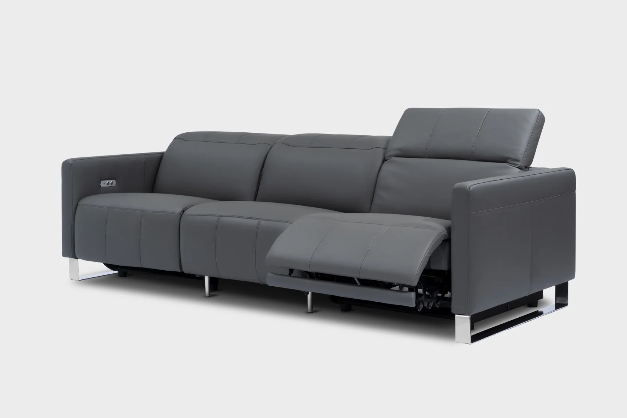 Isla Leather Recliner Lounge - Image 11