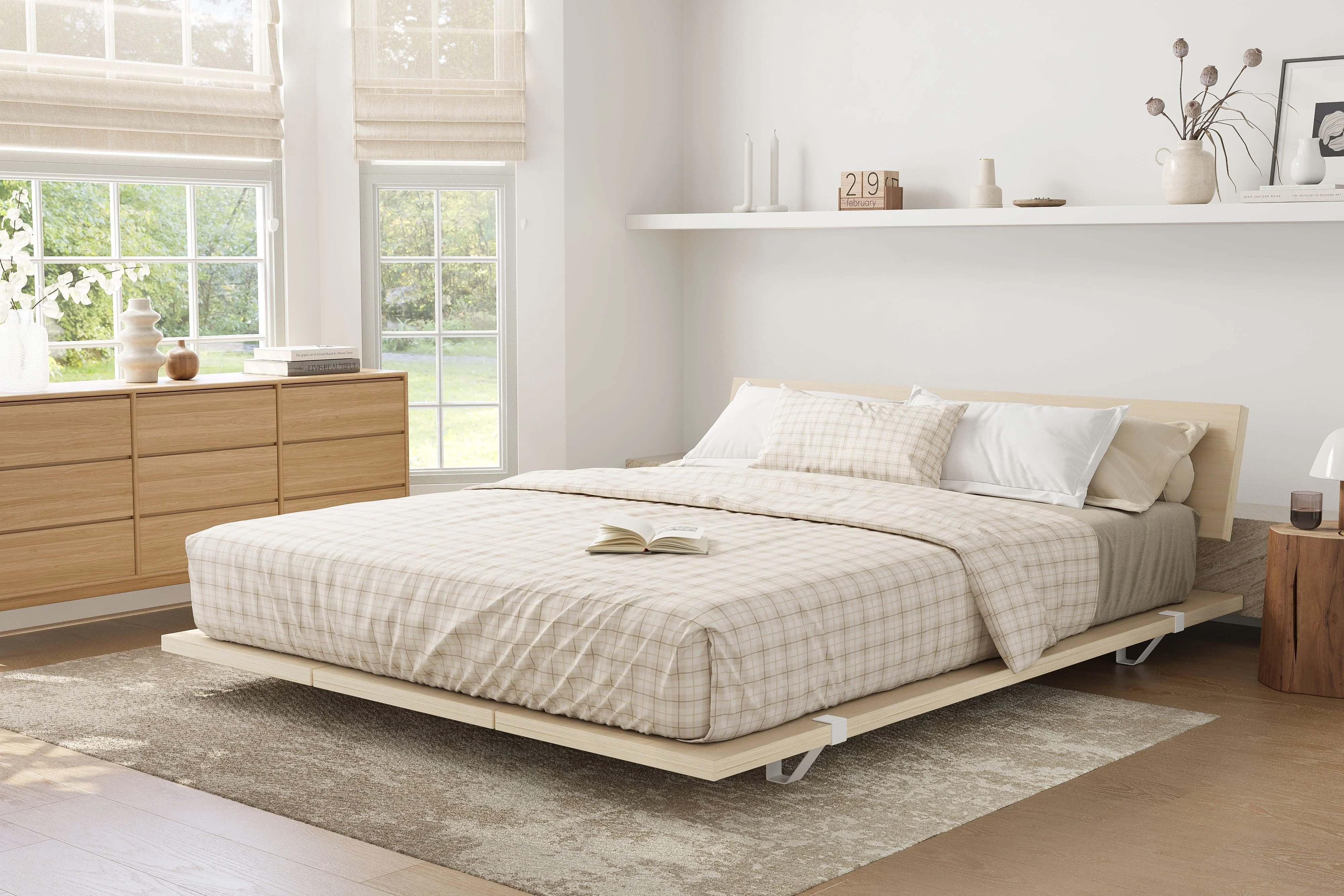 Jade Wood Bed Frame - Image 32