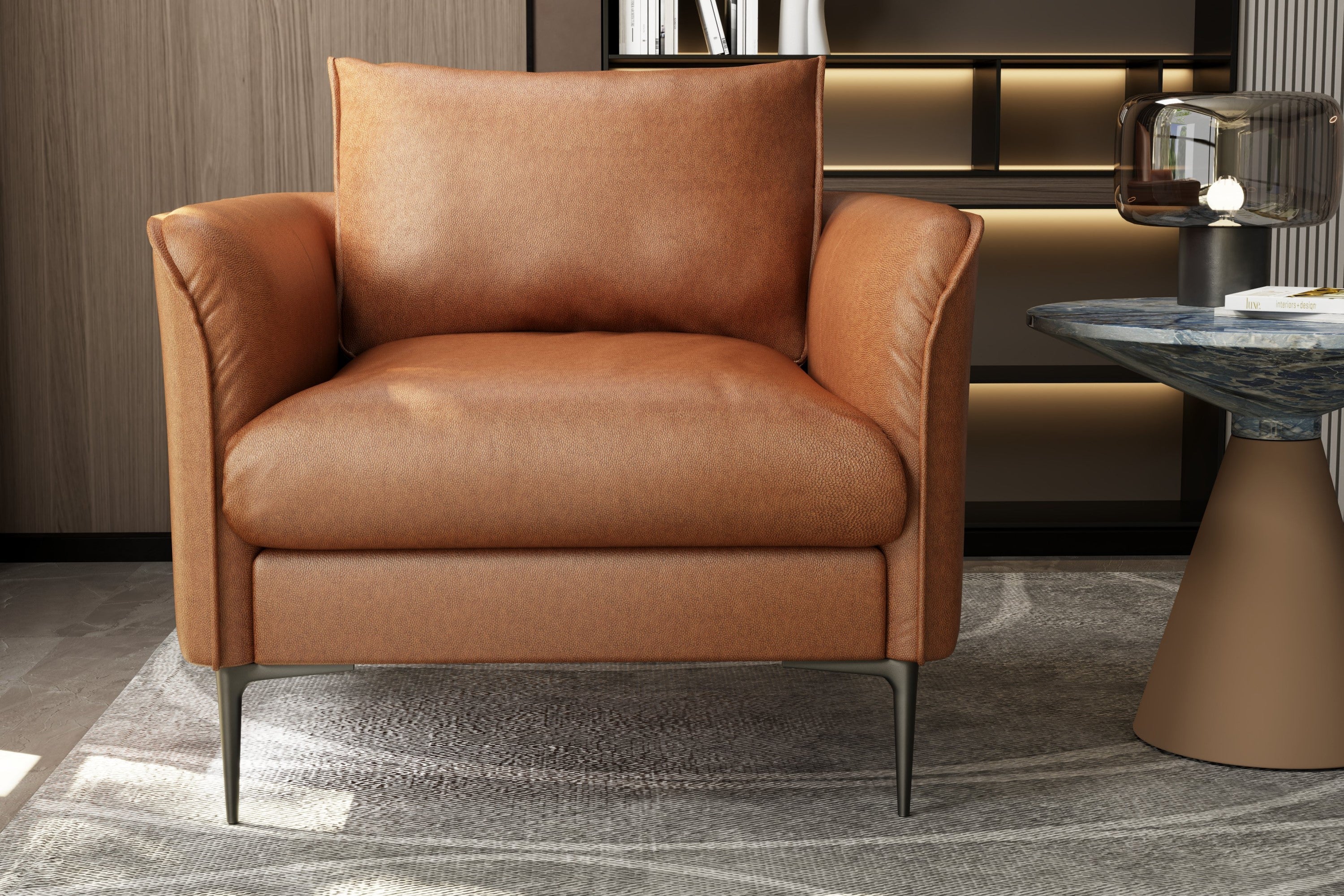 Jasper Leather Accent Chair - Image 5