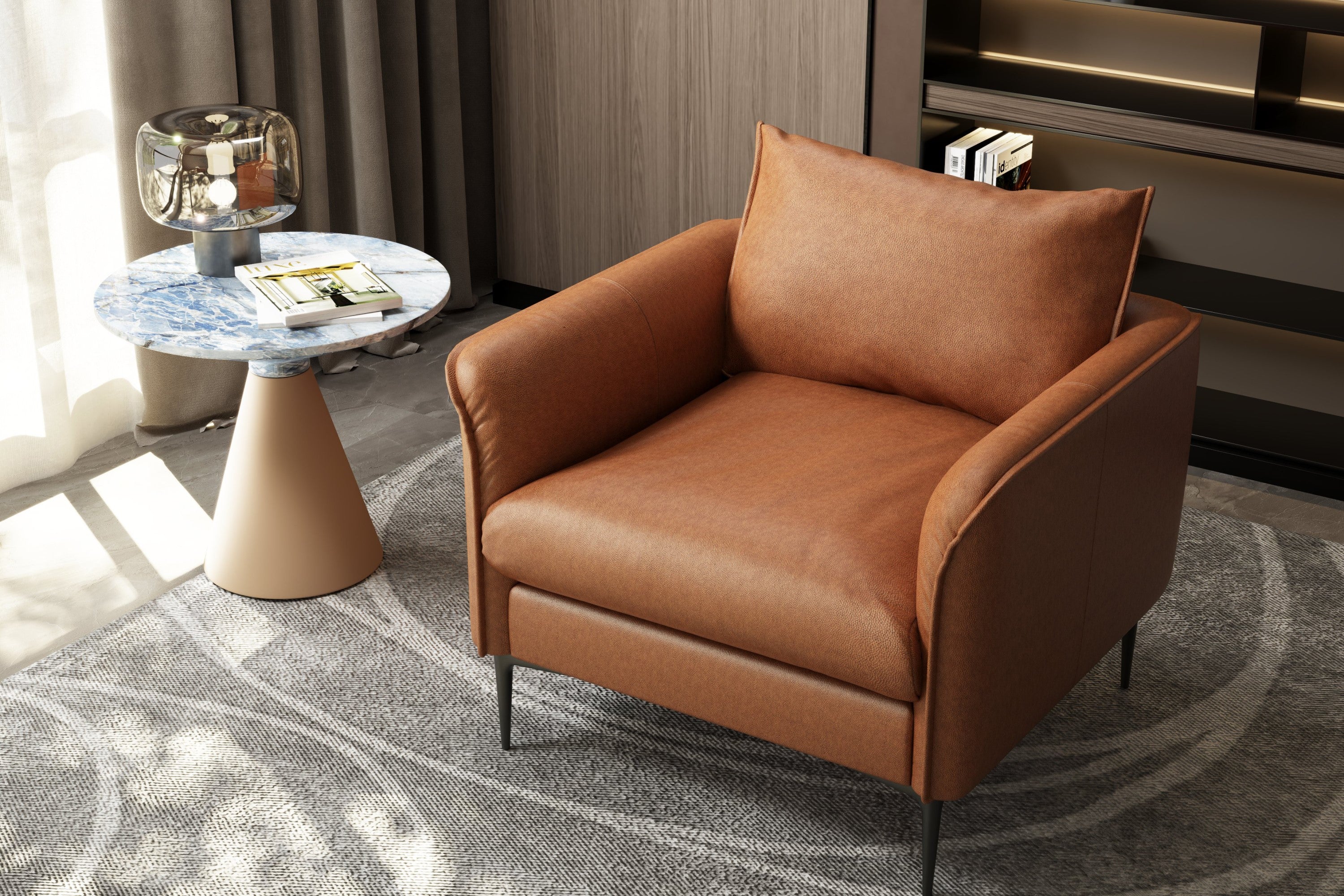 Jasper Leather Accent Chair - Image 6