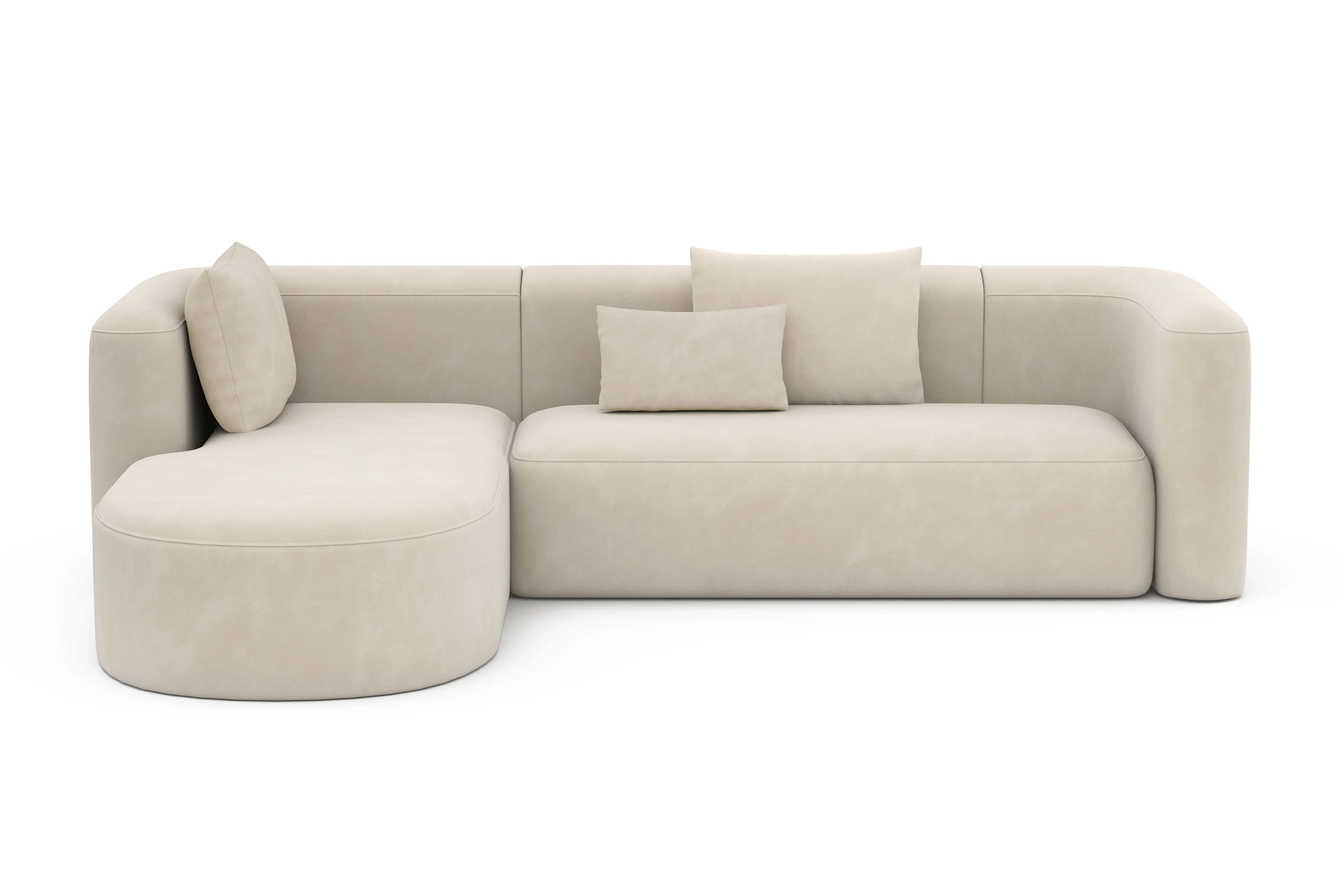 Jordyn Velvet Fabric Sectional Lounge - Image 13