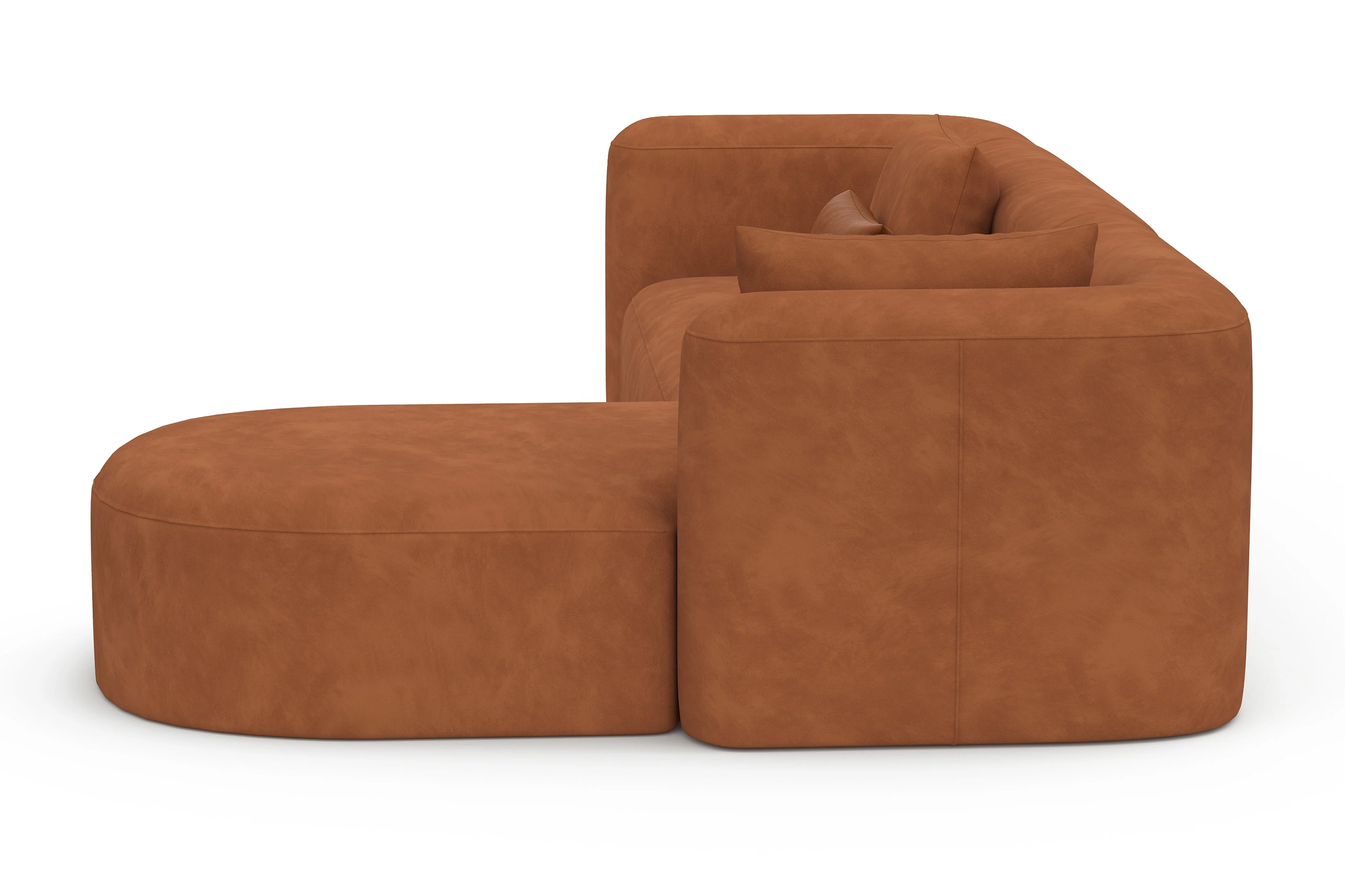 Jordyn Velvet Fabric Sectional Lounge - Image 23