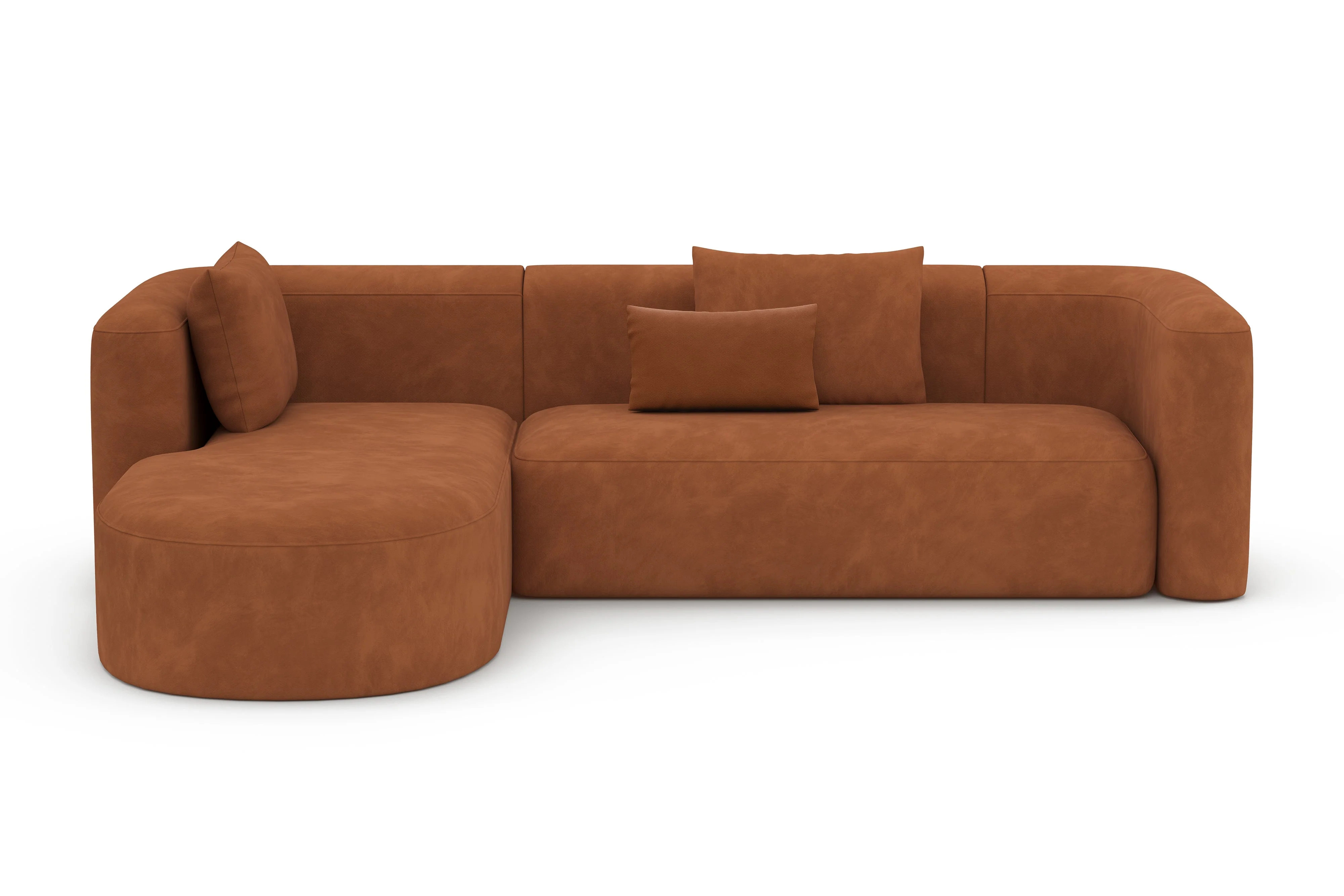 Jordyn Velvet Fabric Sectional Lounge - Image 31