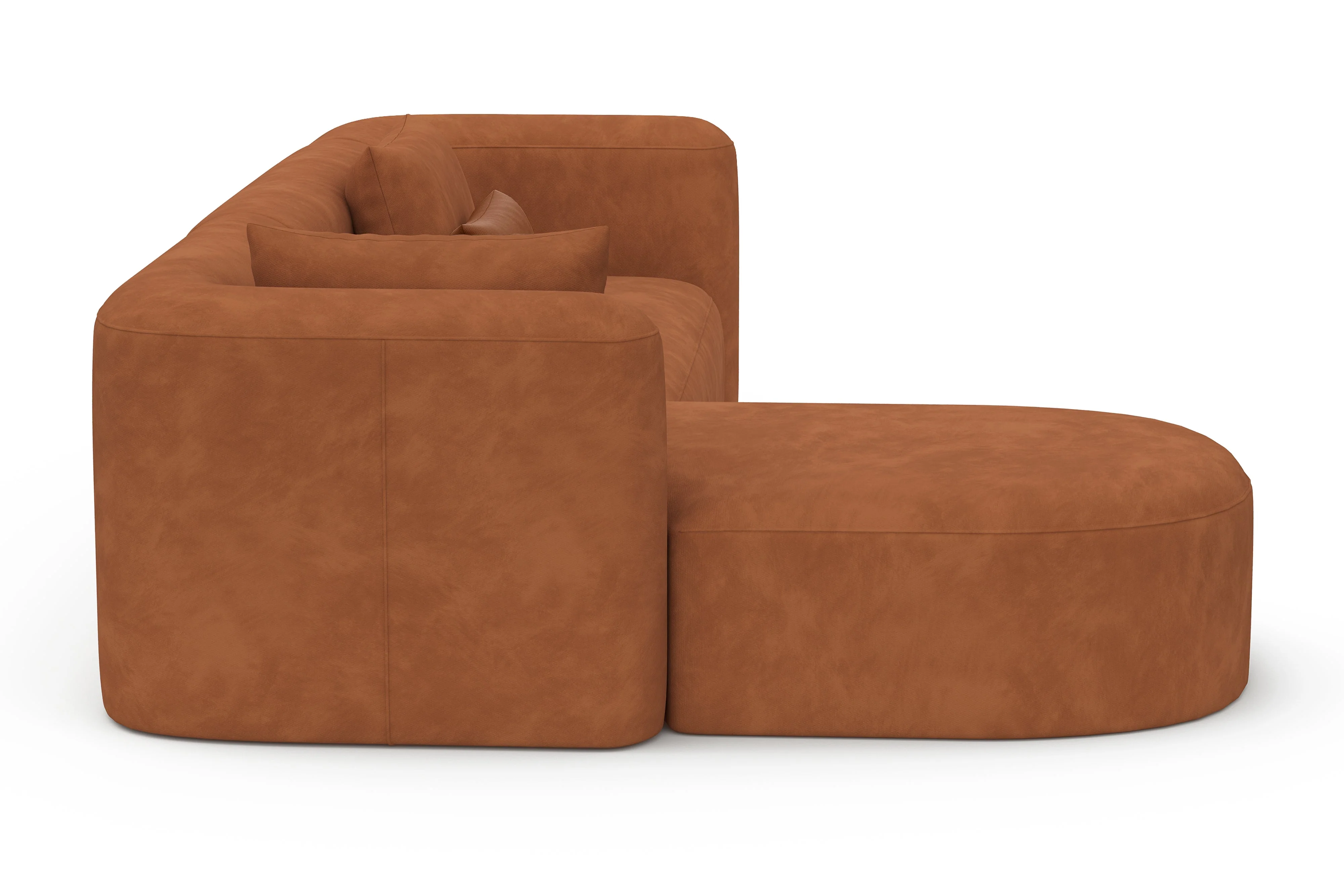 Jordyn Velvet Fabric Sectional Lounge - Image 32