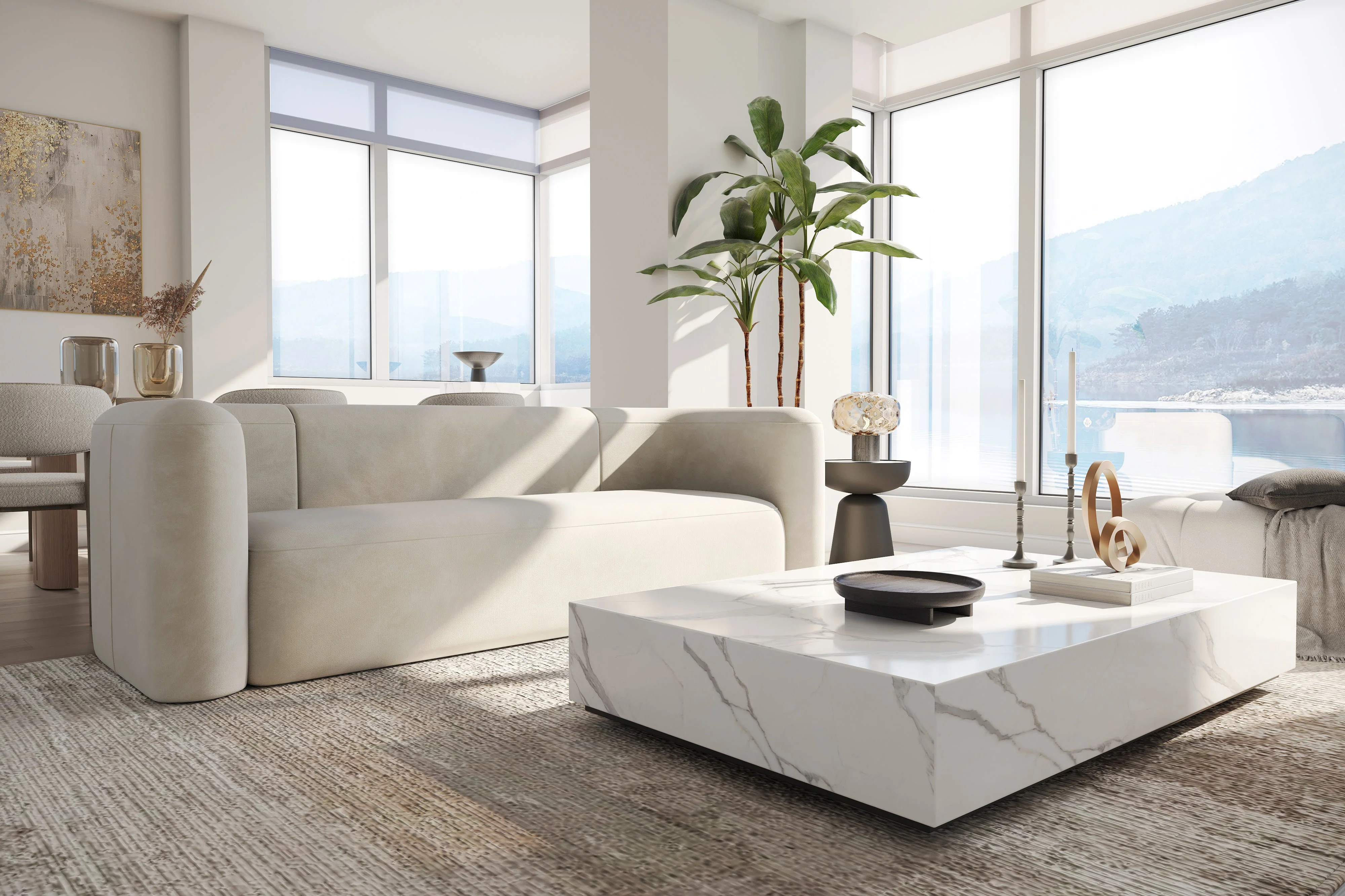 Jordyn Velvet Fabric Lounge - Image 10