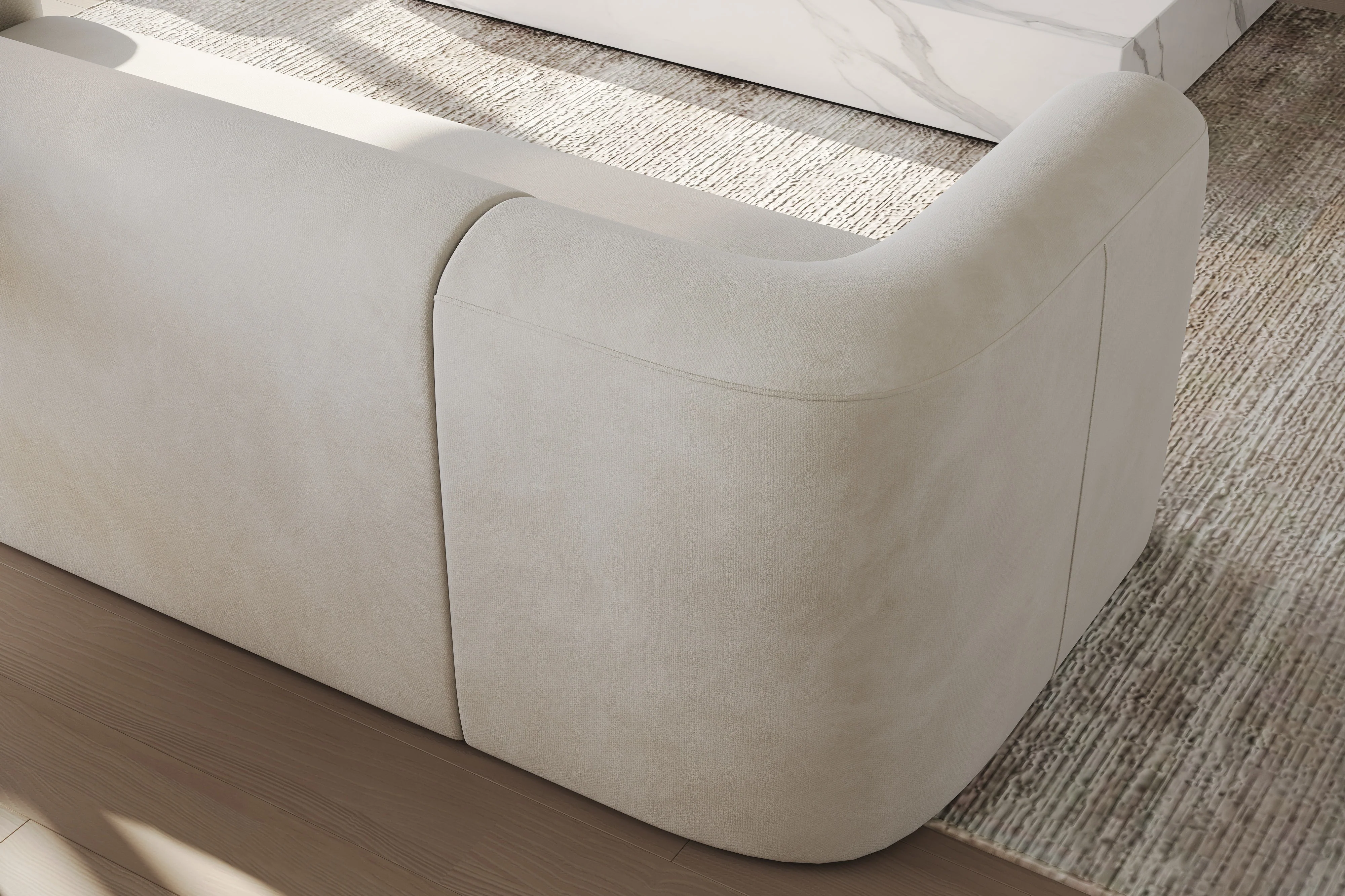 Jordyn Velvet Fabric Lounge - Image 13
