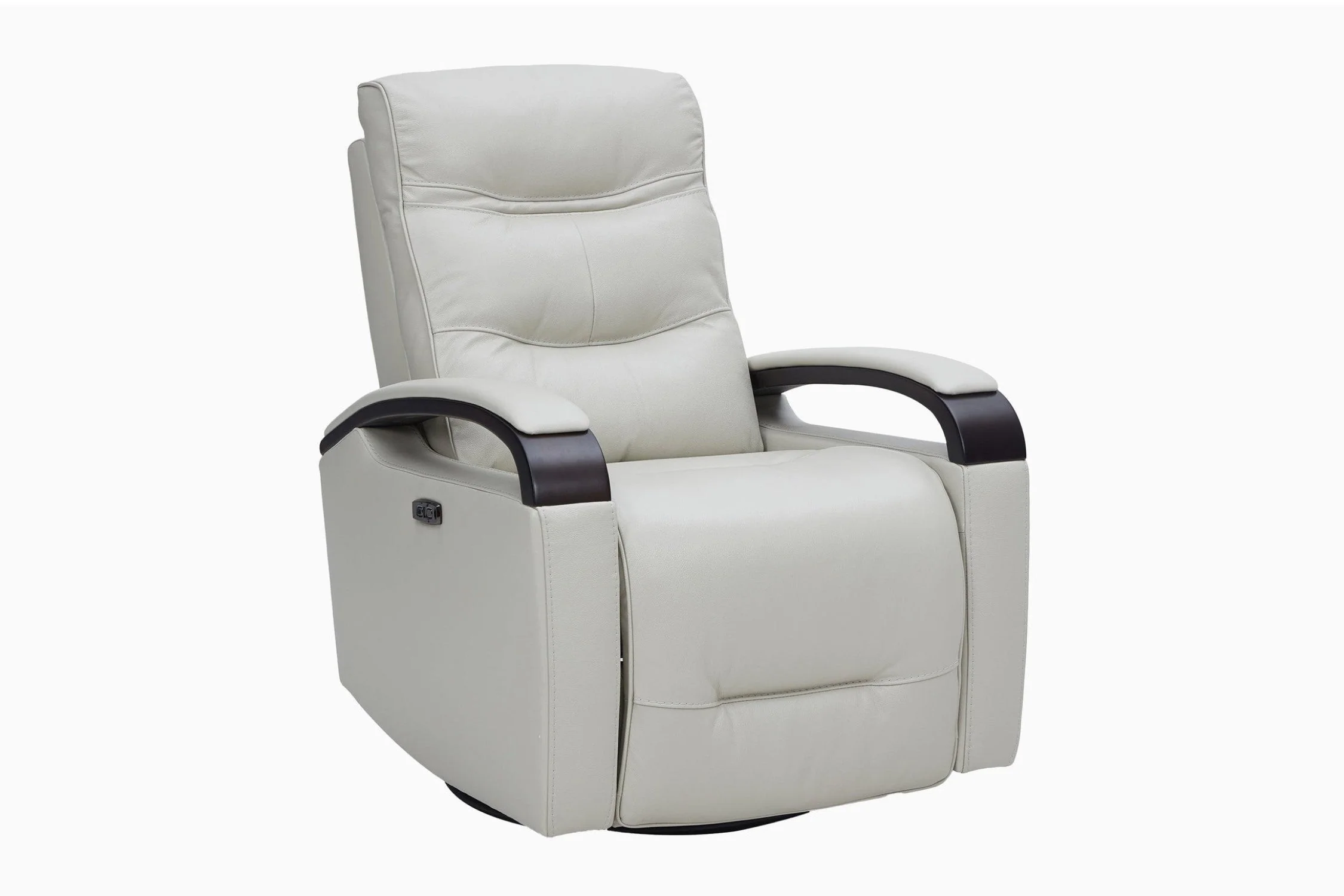 Laisha Leather Swivel Recliner Chair - Image 4