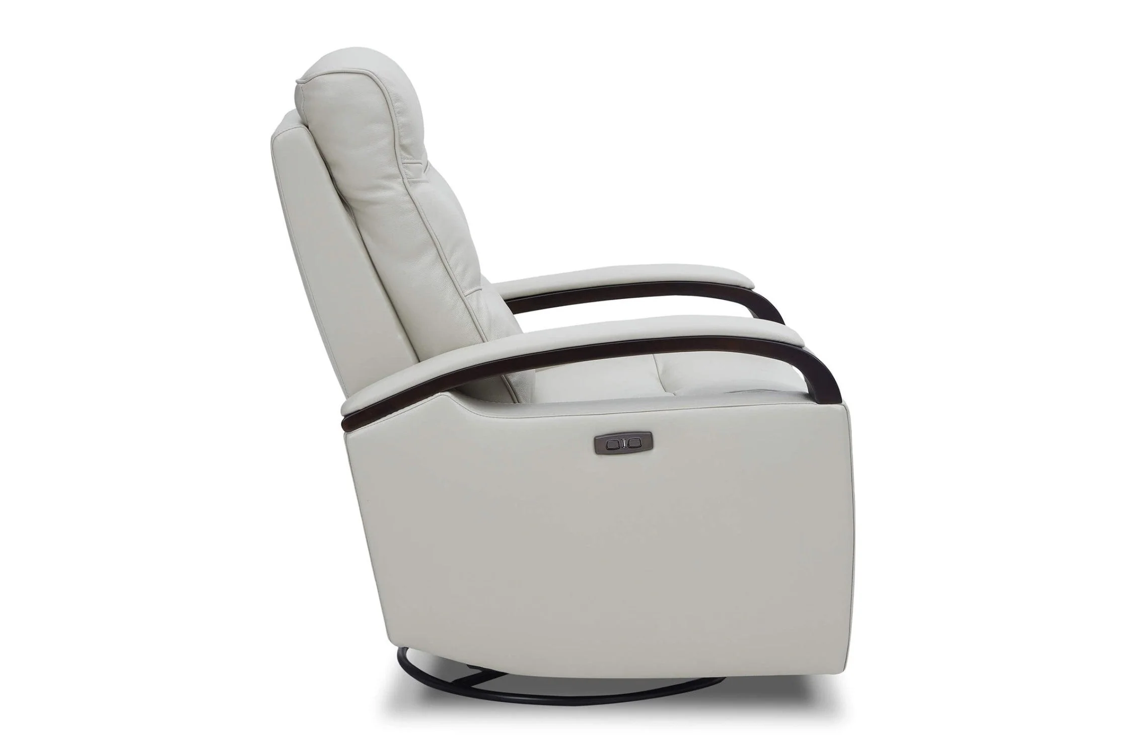 Laisha Leather Swivel Recliner Chair - Image 5