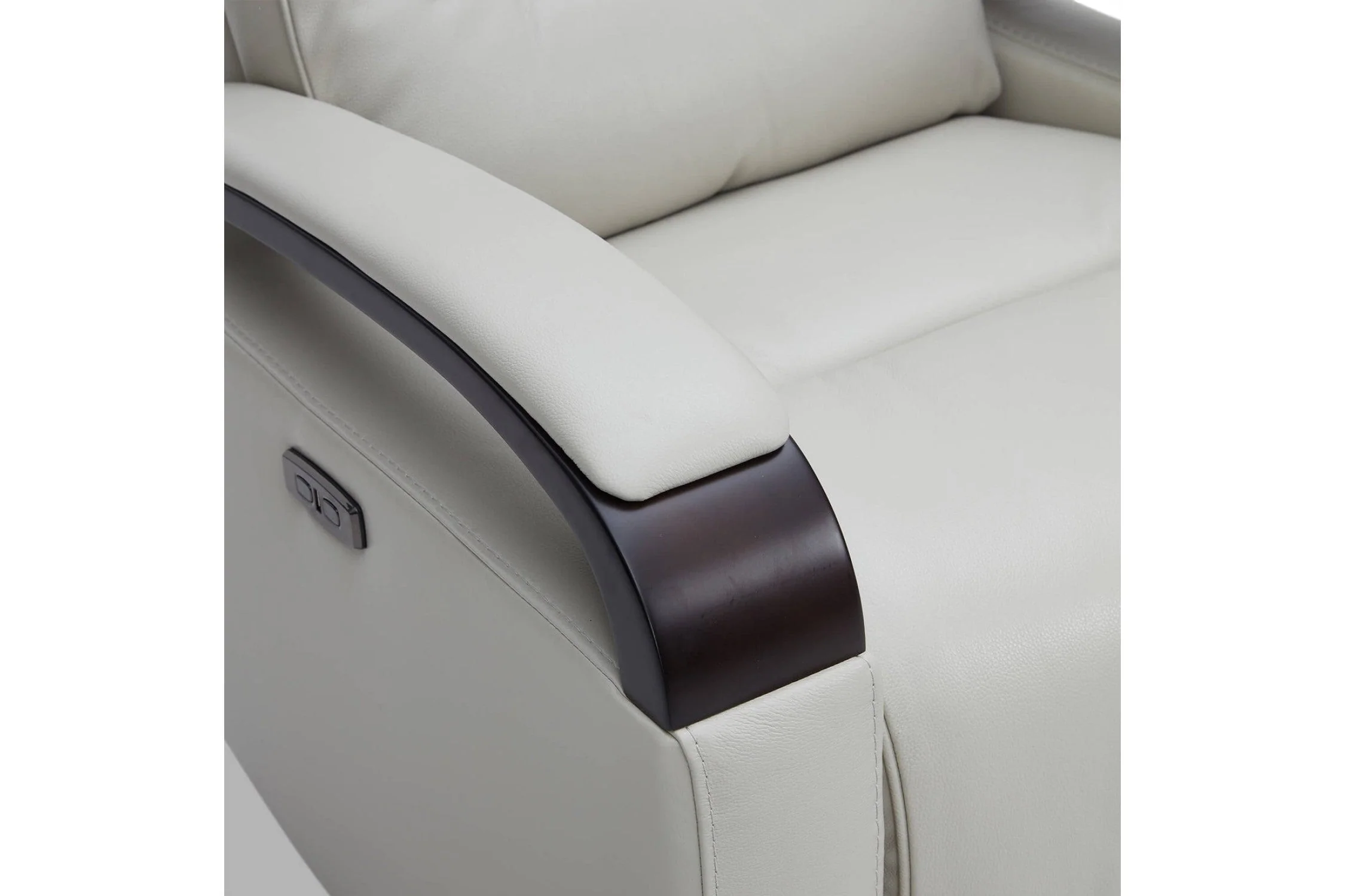 Laisha Leather Swivel Recliner Chair - Image 6