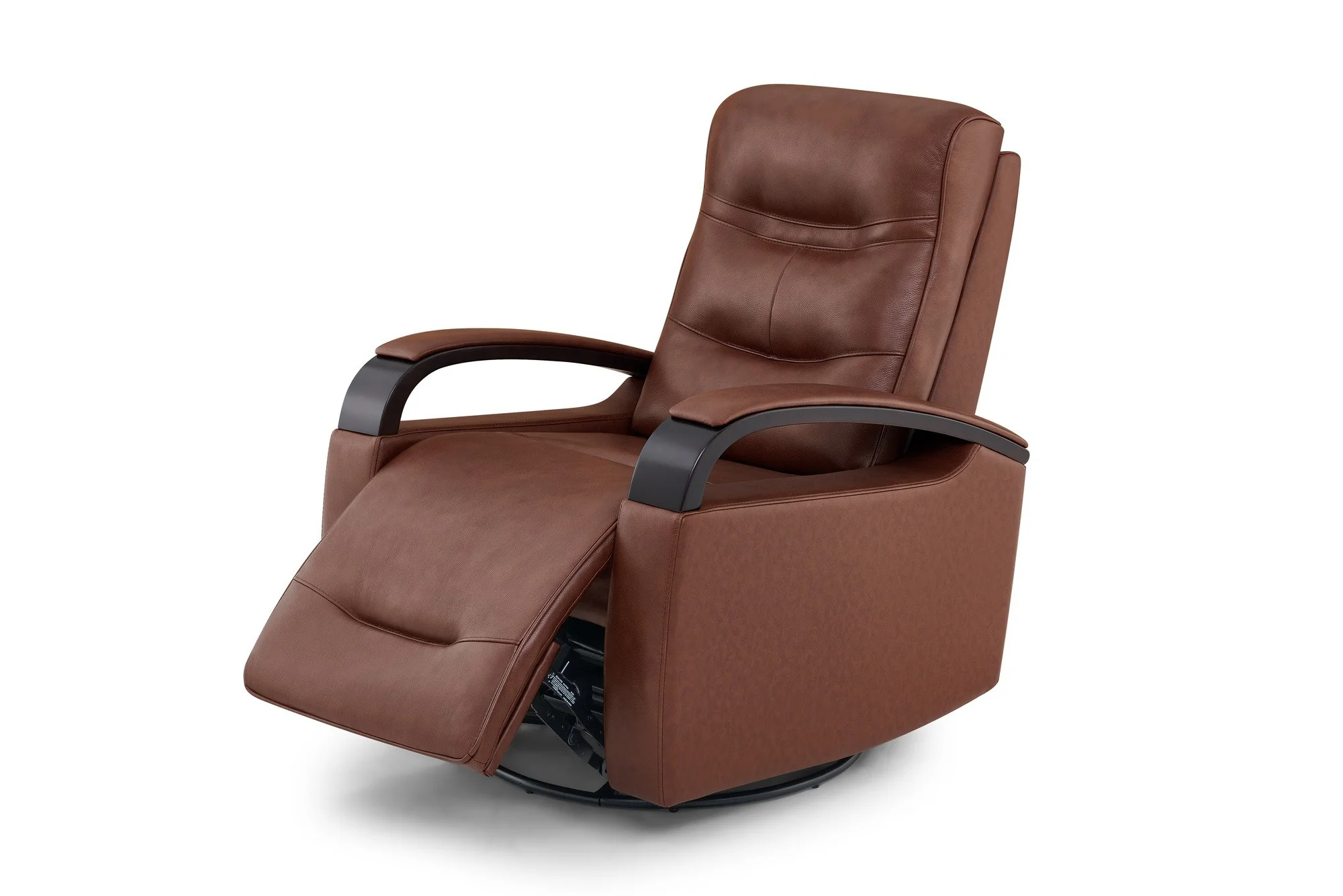 Laisha Leather Swivel Recliner Chair - Image 7